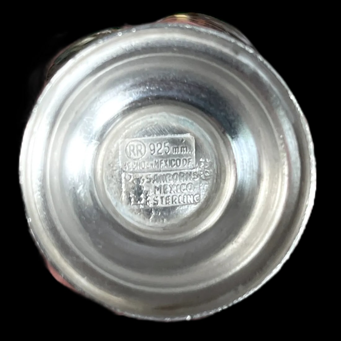 Vintage Mexican Sterling Silver Salt Cellars With Mother-of-Pearl Spoons Â‚Ã„ - 4