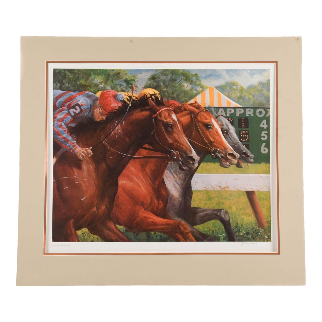 Signed at the Wire Serigraph by Jenness Cortez (1 of 6)