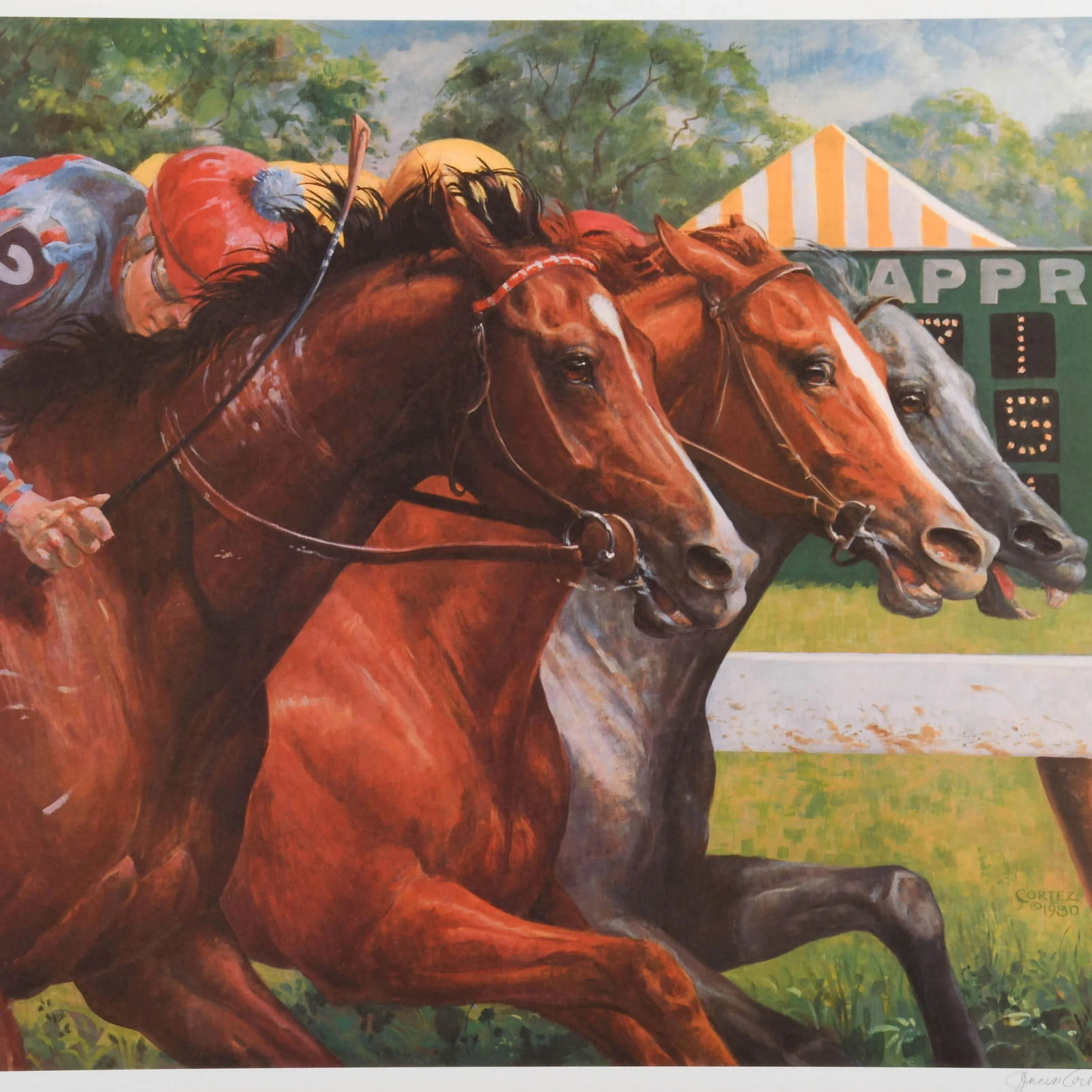 Signed at the Wire Serigraph by Jenness Cortez - 2