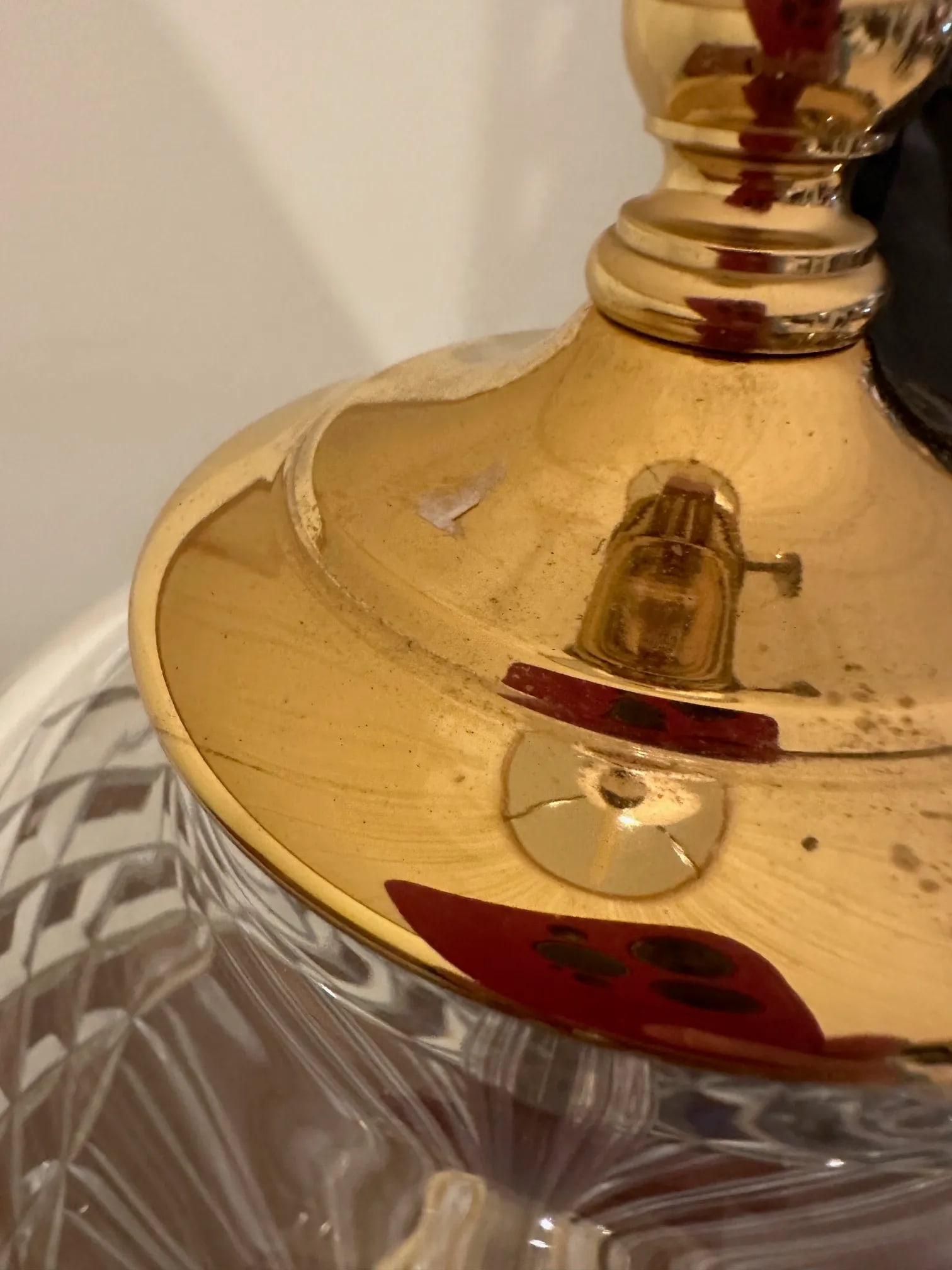 Classic Large Waterford Crystal Table Lamp - 7