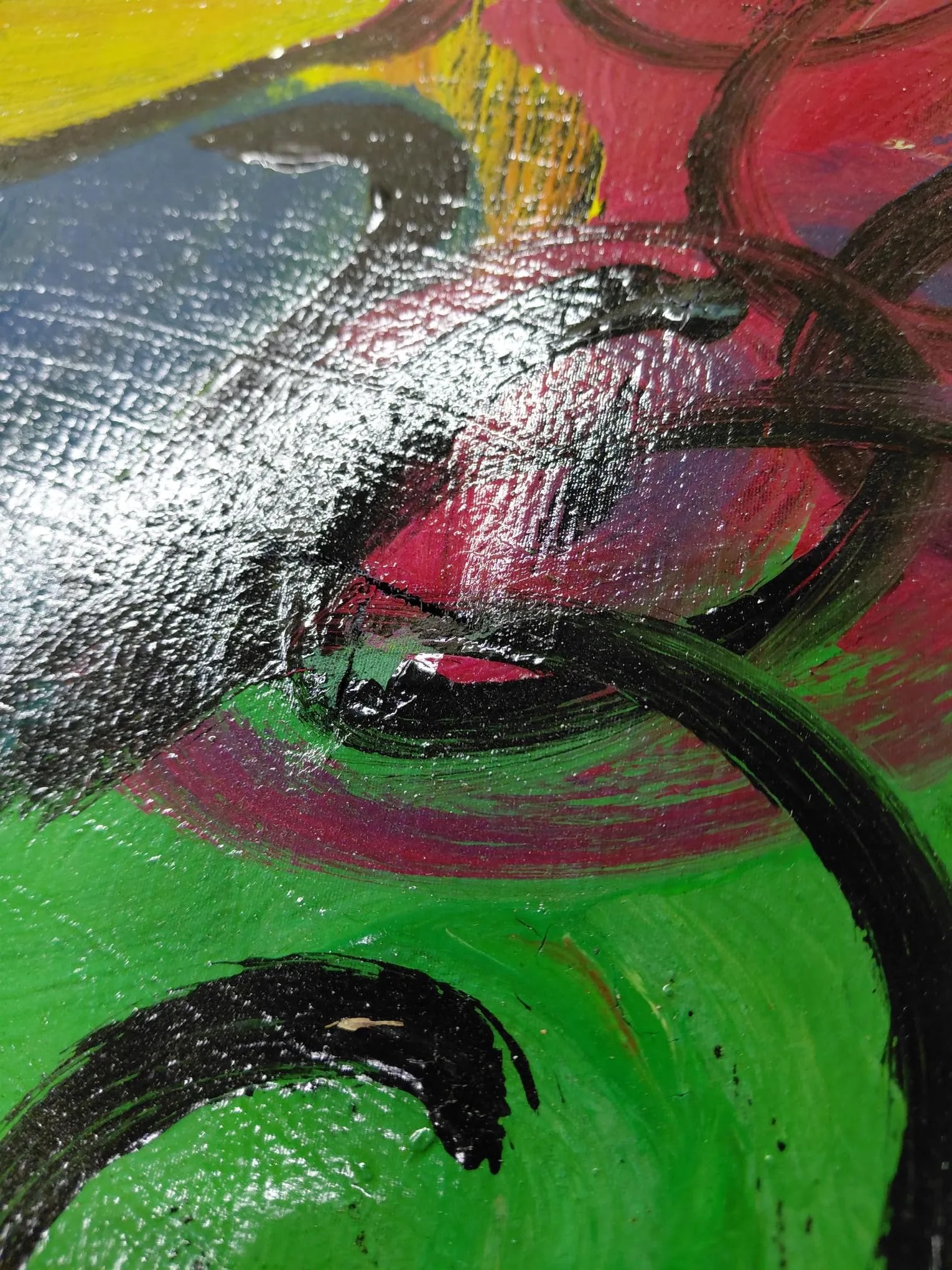 Signed Peter Keil "Expression in Bloom" Oil on Linen - 8