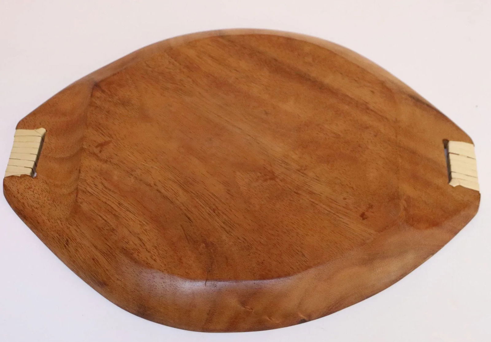 Vintage Taverneau and Rattan Deviled Egg Tray by Arthur Umanoff for Pantalcraft - 8