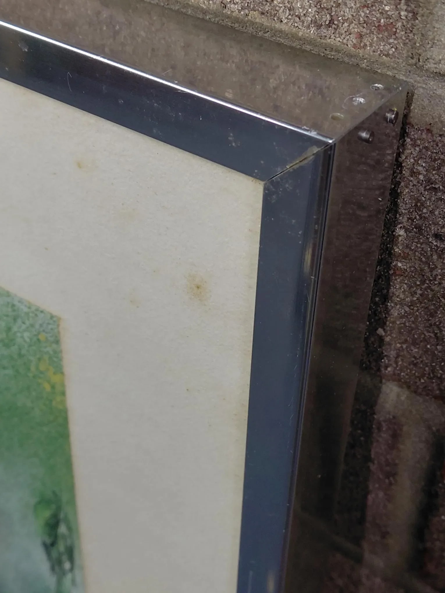 Framed J. Akston "Squiggle II 1973" Enamel on Paper - 7