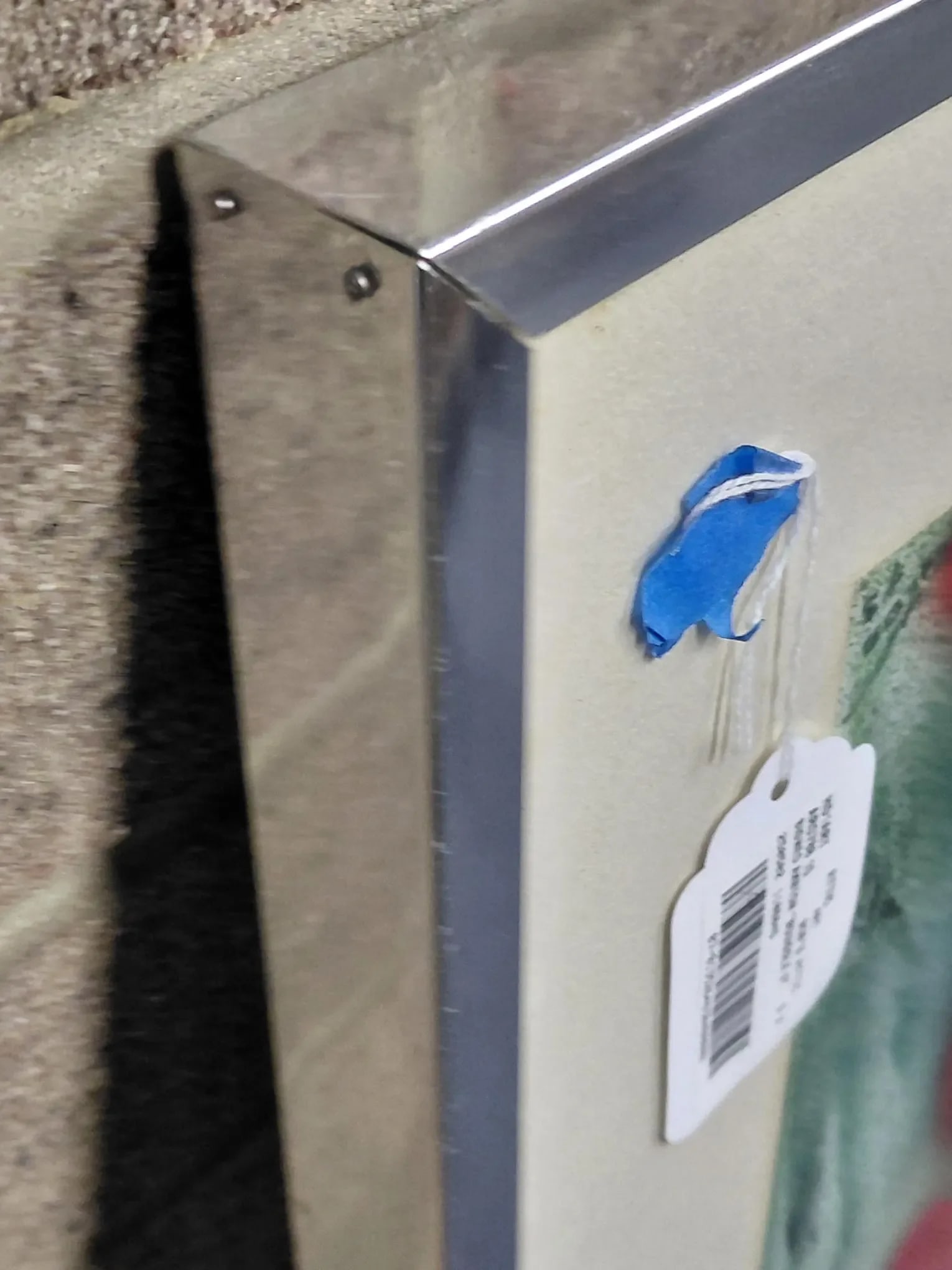 Framed J. Akston "Squiggle II 1973" Enamel on Paper - 9