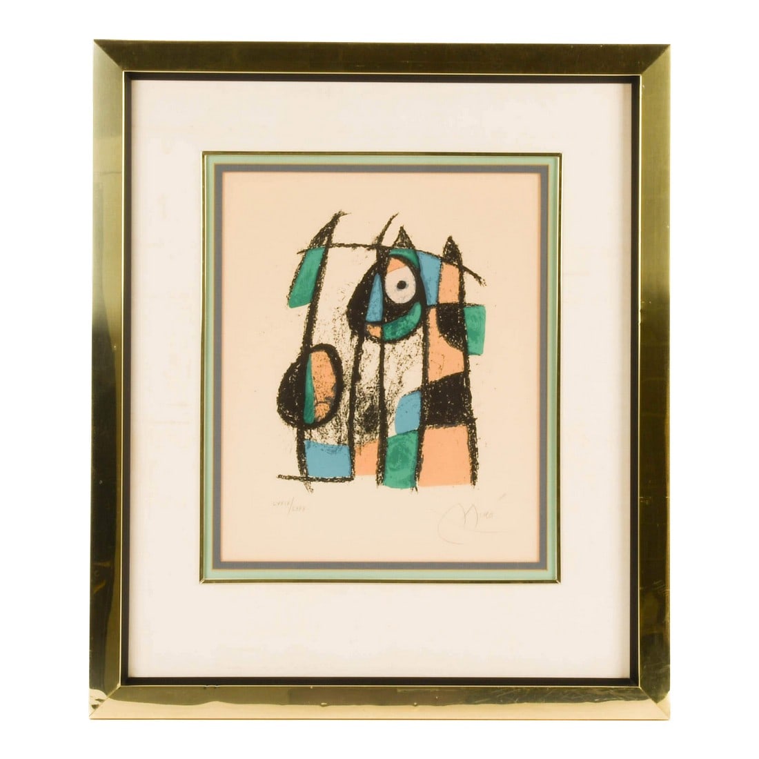 Signed Joan MirÃ³ "Lithographe II (Mourlot 1043)" Limited-Edition Lithograph: Own a rare and vibrant piece of modern art history with this signed limited-edition Joan MirÃ³ lithograph, titled "Lithographe II (Mourlot 1043)." Numbered 79 out of just 80, this striking c