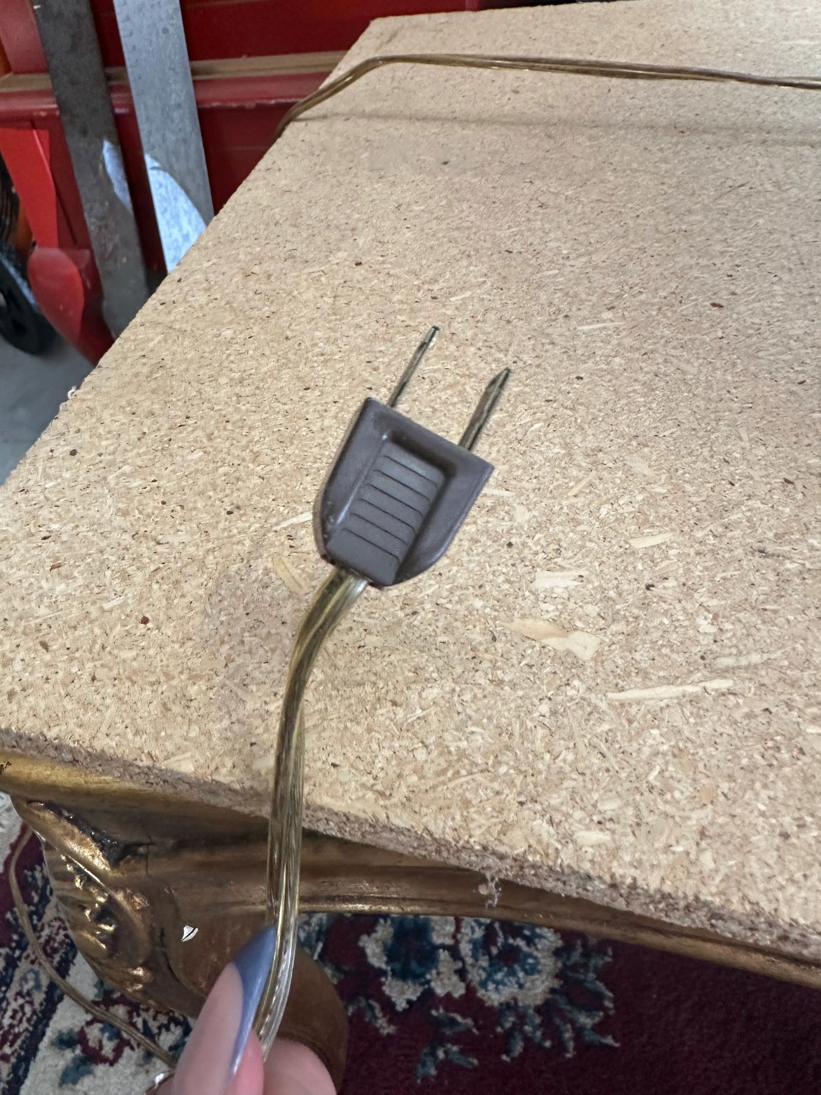 Vintage Round Brass Detailed Etched Lamp With Floral Details - 8