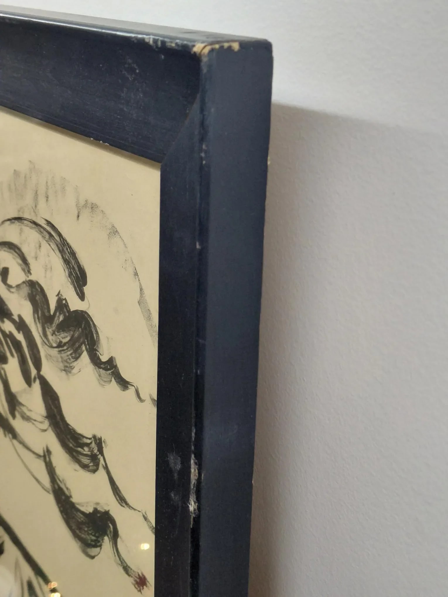 Framed Signed FlÃ¸jtespiller Lithograph by BjÃ¸rn Wiinblad - 12