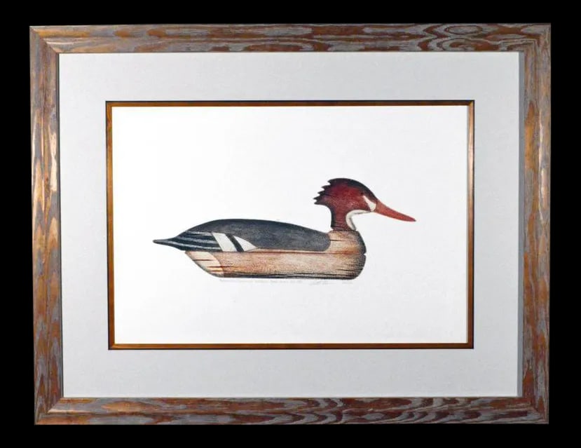 Arthur Nevin Red-Breasted Merganser Duck Decoy Print - 2