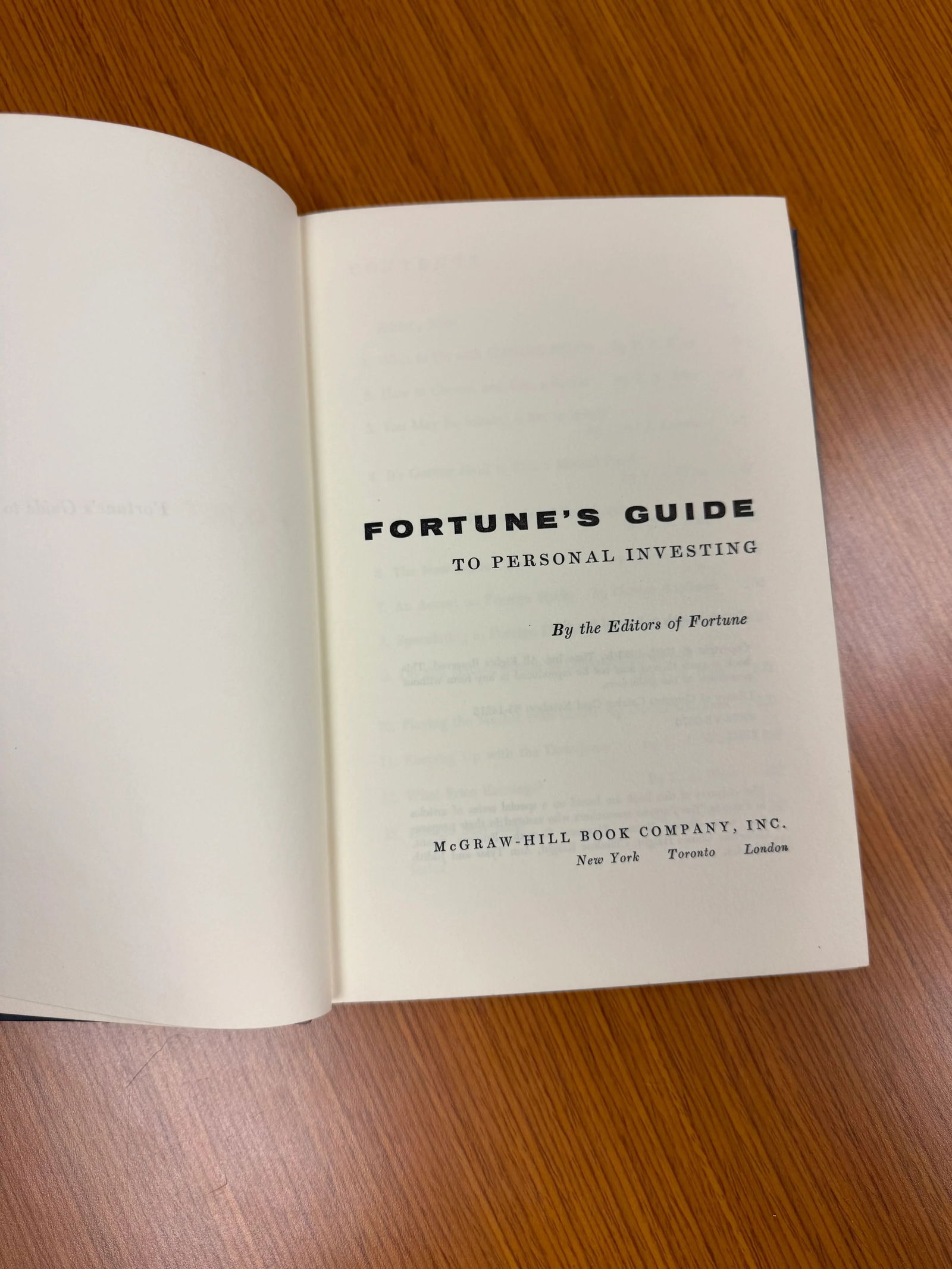 1963 Fortune's Guide to Personal Investing Hardcover Book - 3