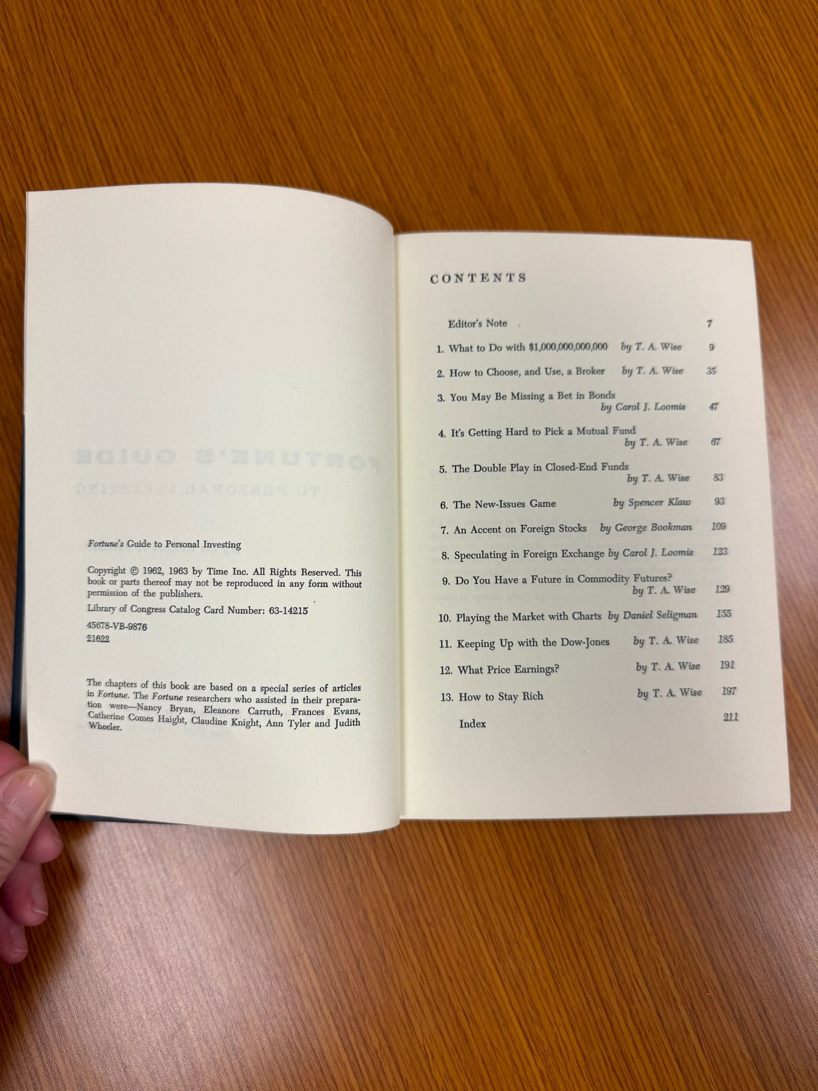 1963 Fortune's Guide to Personal Investing Hardcover Book - 6