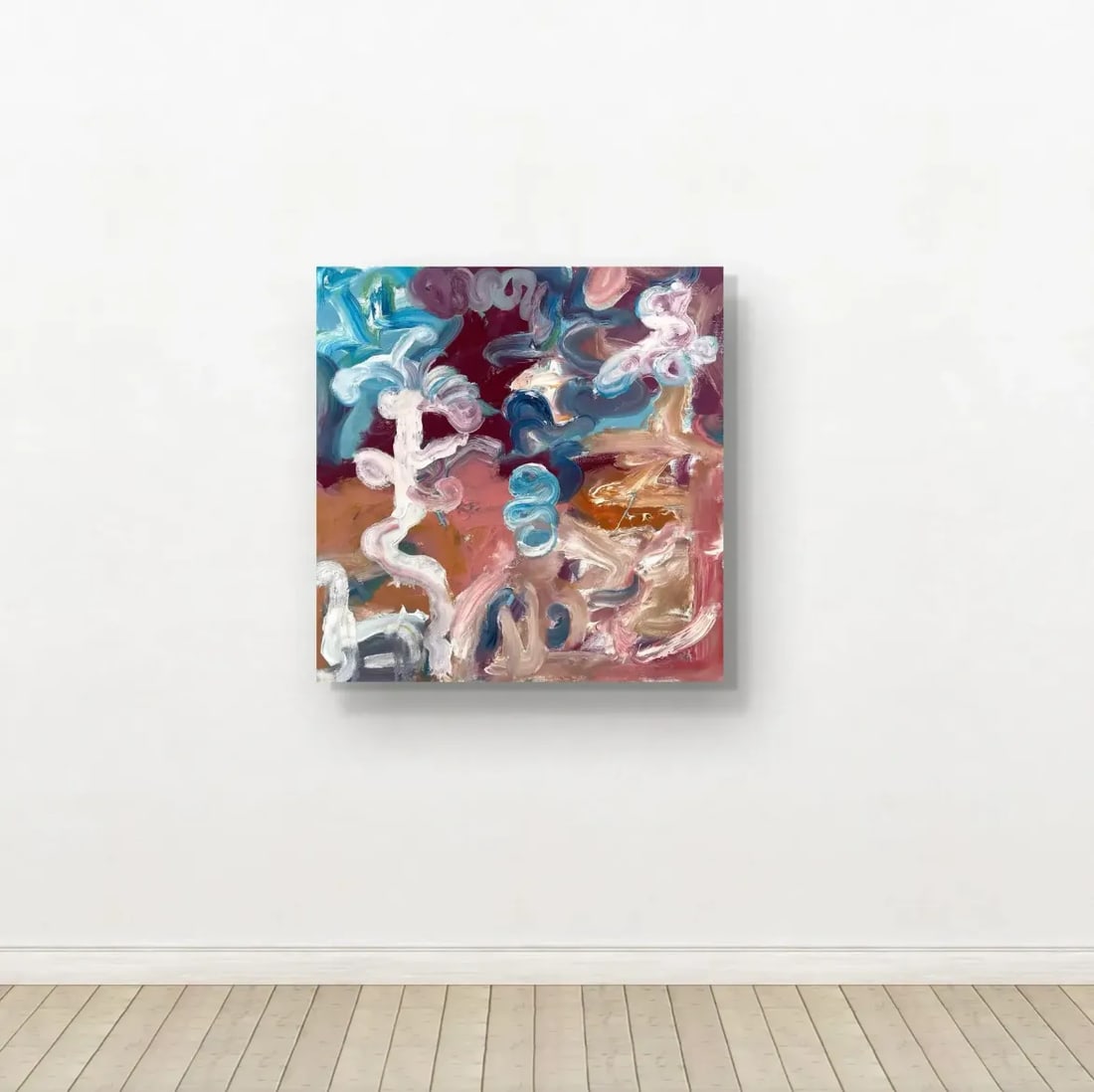 Matthew Izzo Abstract Oil Painting on Canvas - Signed - 2