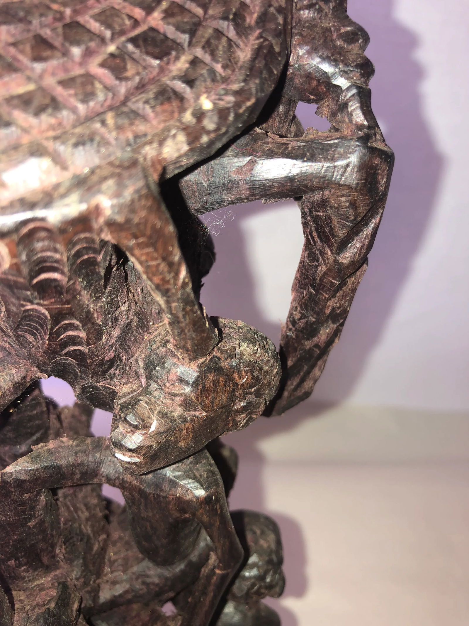 Late 20th Century Figurative Wooden Hand Carved African Sculpture - 5