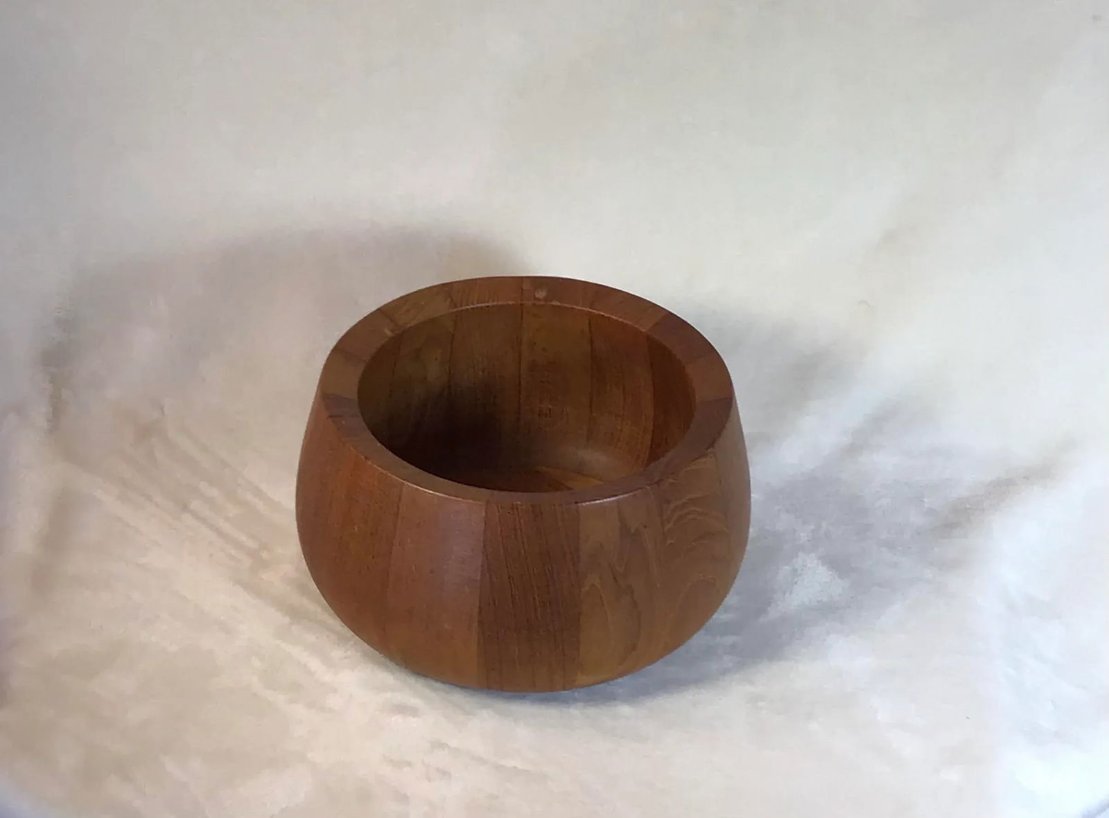 Dansk Designs Danish Modern Teak Wood Rounded Salad/Fruit Bowl Ihq Malaysia - 2
