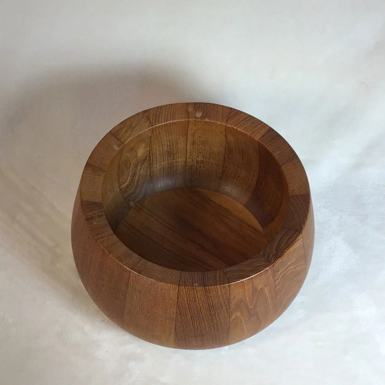 Dansk Designs Danish Modern Teak Wood Rounded Salad/Fruit Bowl Ihq Malaysia - 3