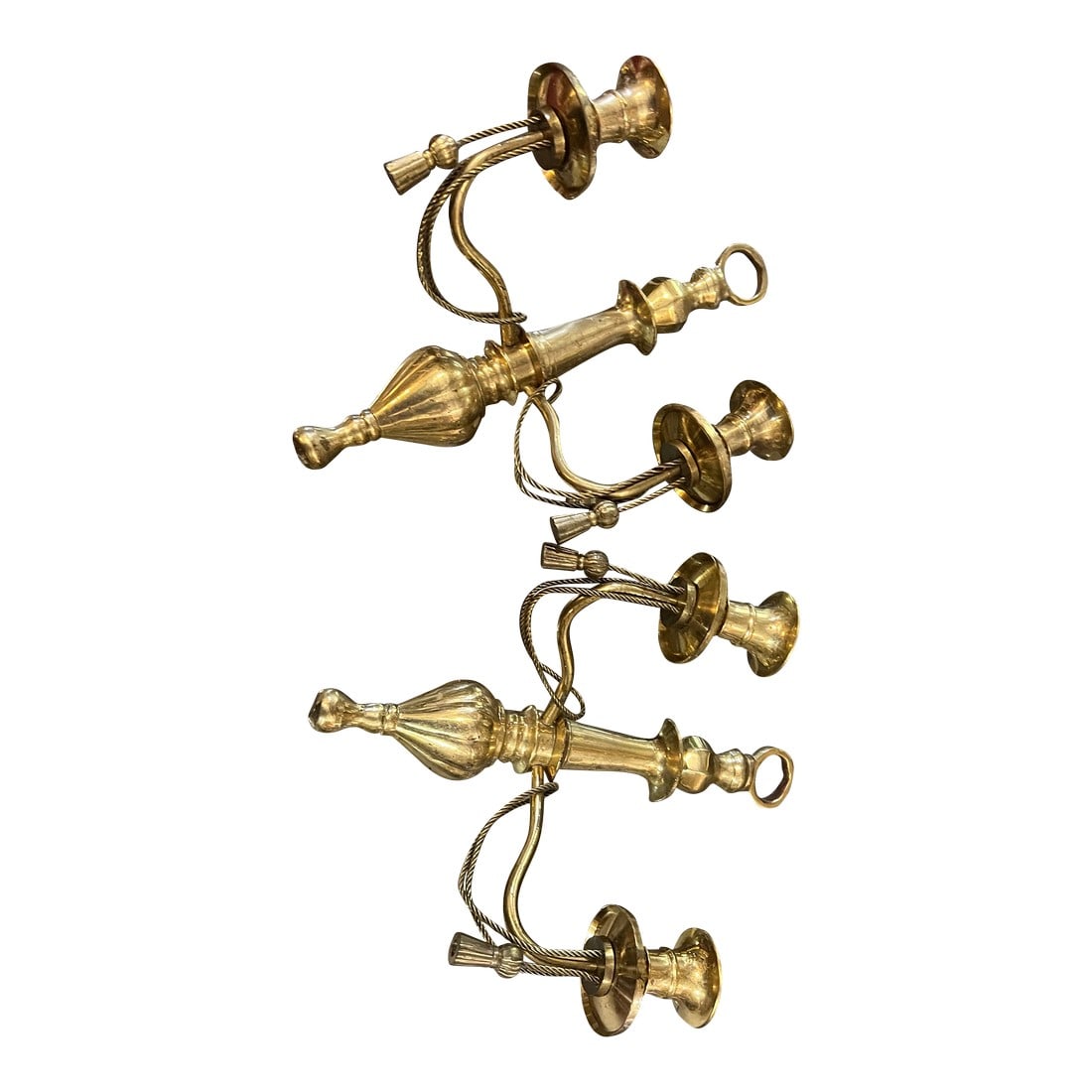 Pair of Brass Neoclassical Sconces (1 of 6)