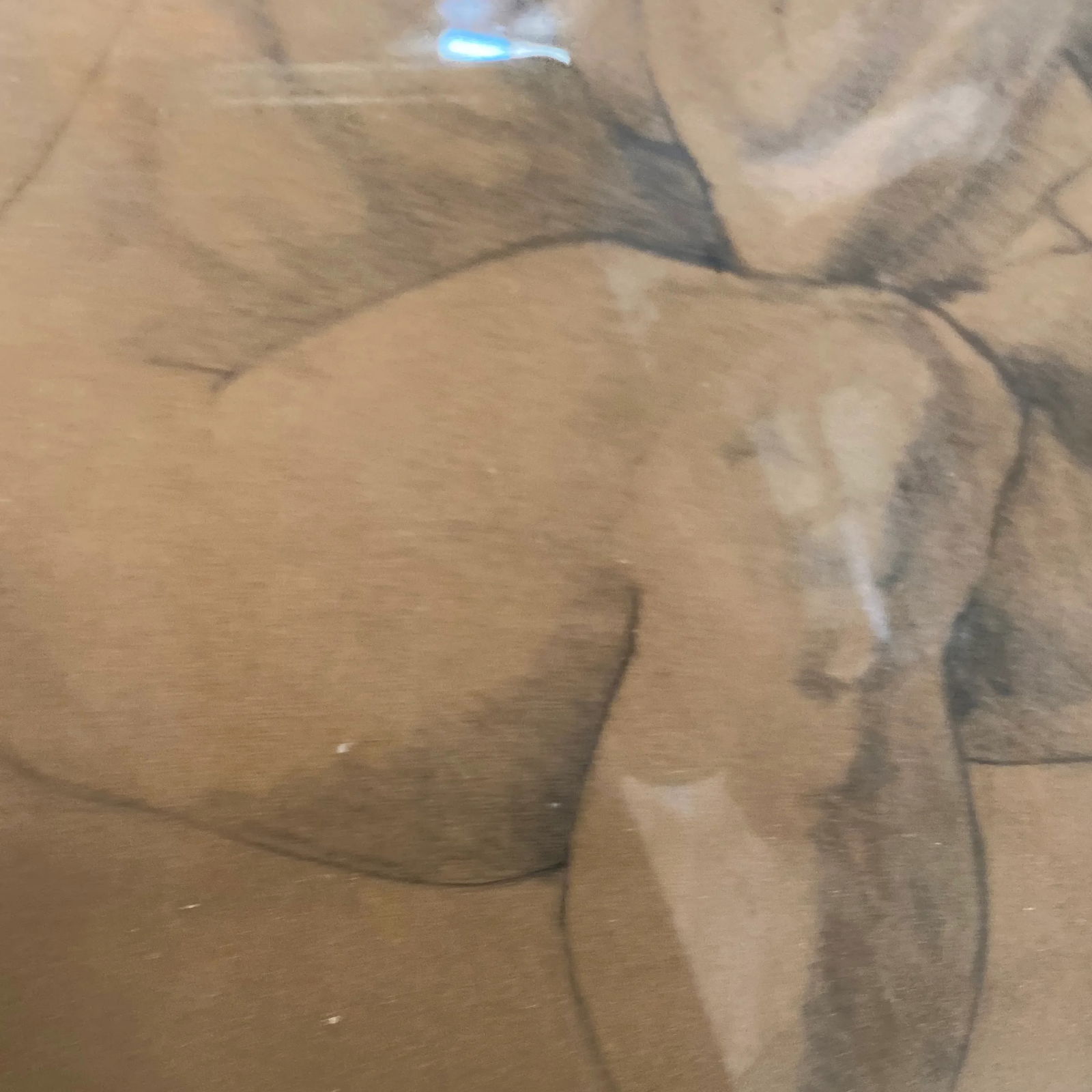 1970s Figurative Nude Pencil Sketch, Framed - 4