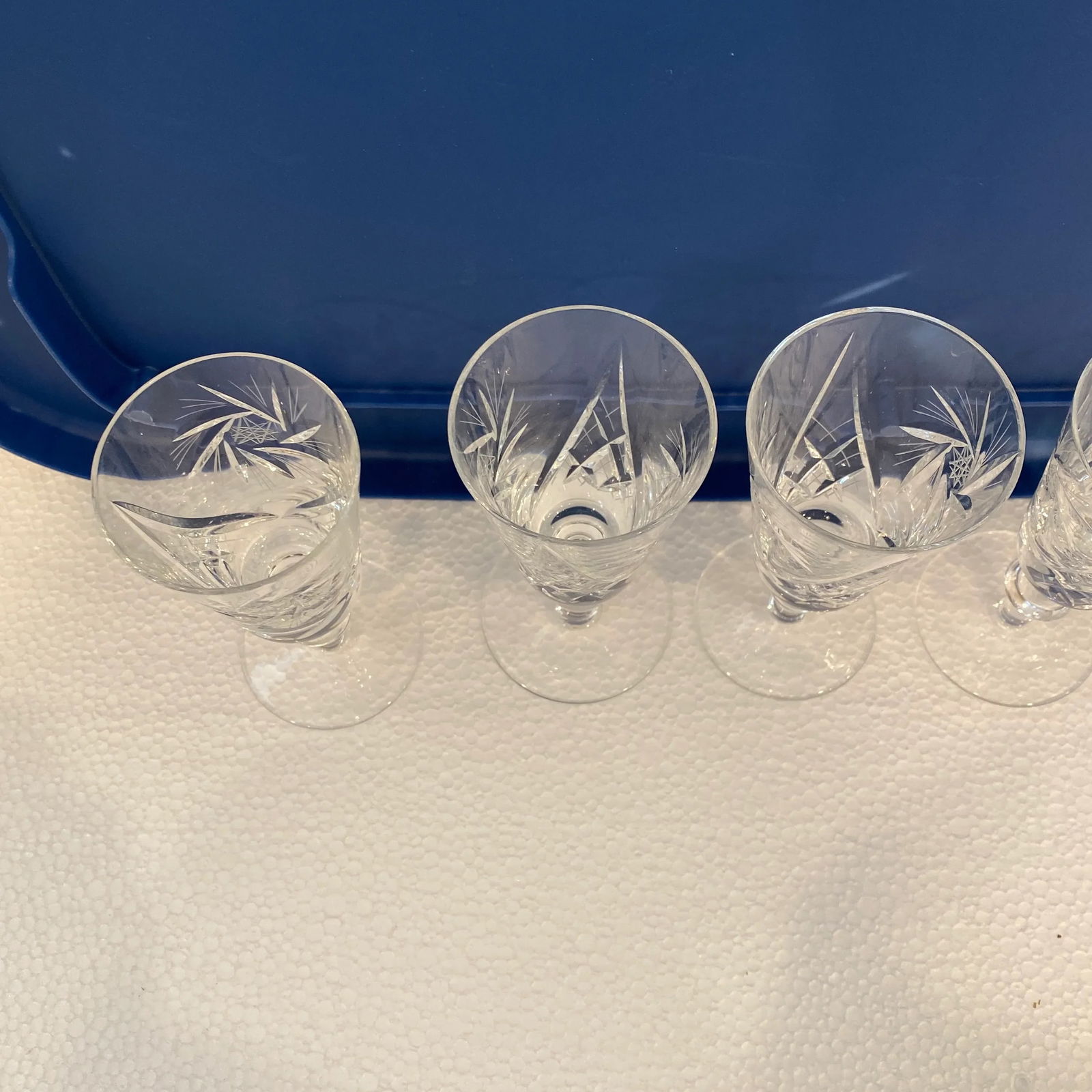Late 20th Century Crystal Cordial Glasses - Set of 6 - 4