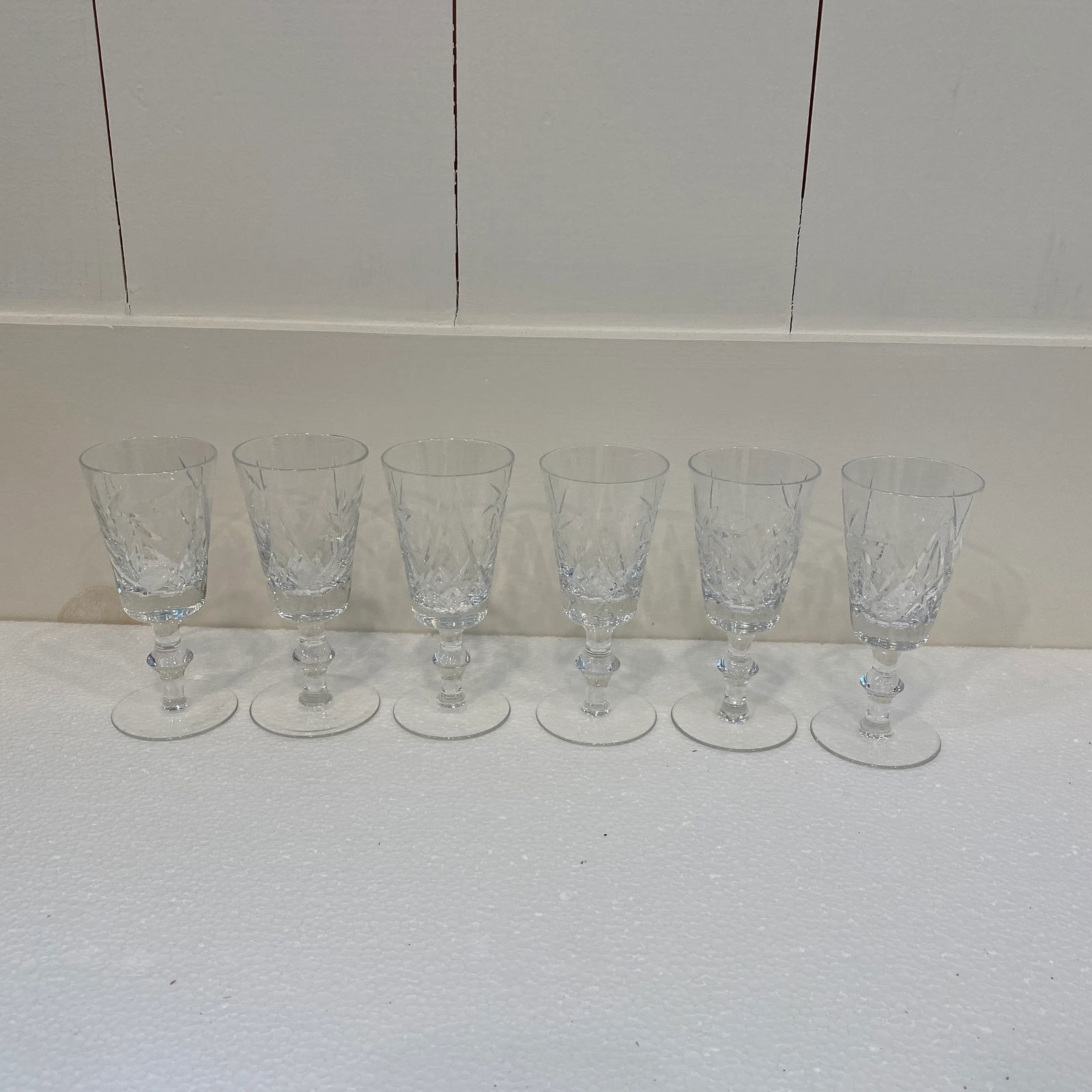 Late 20th Century Crystal Cordial Glasses - Set of 6 - 6