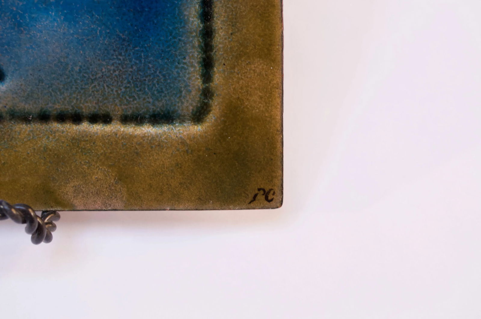 Vintage Enamel on Copper "Eagle" Plaque - 11