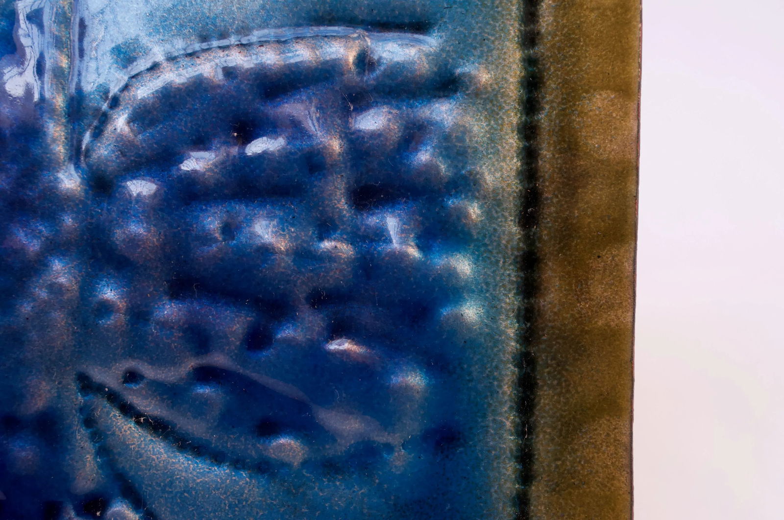 Vintage Enamel on Copper "Eagle" Plaque - 6