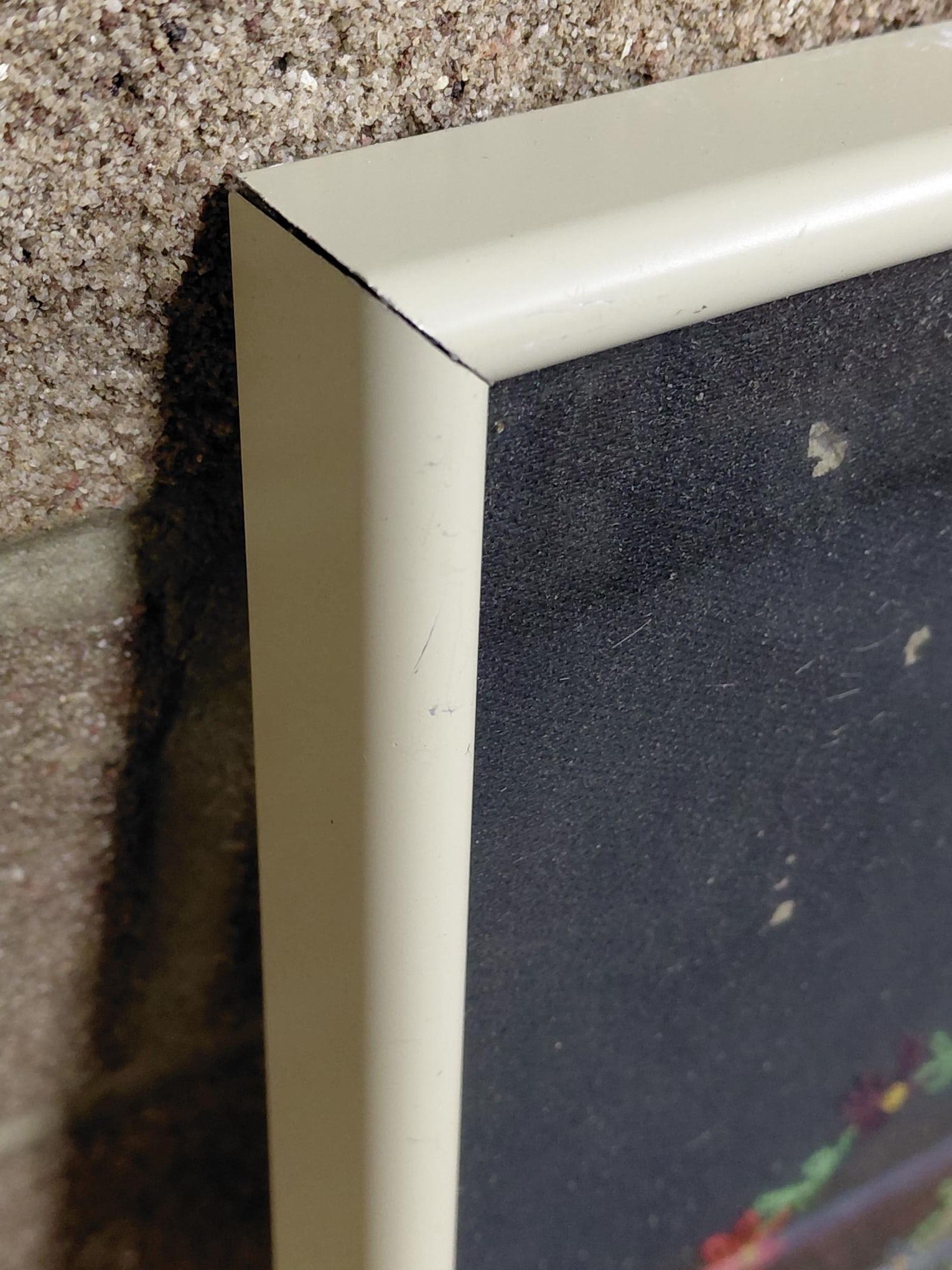 Framed Crewel Work and Inlaid Straw Artwork of a Little Girl - 7