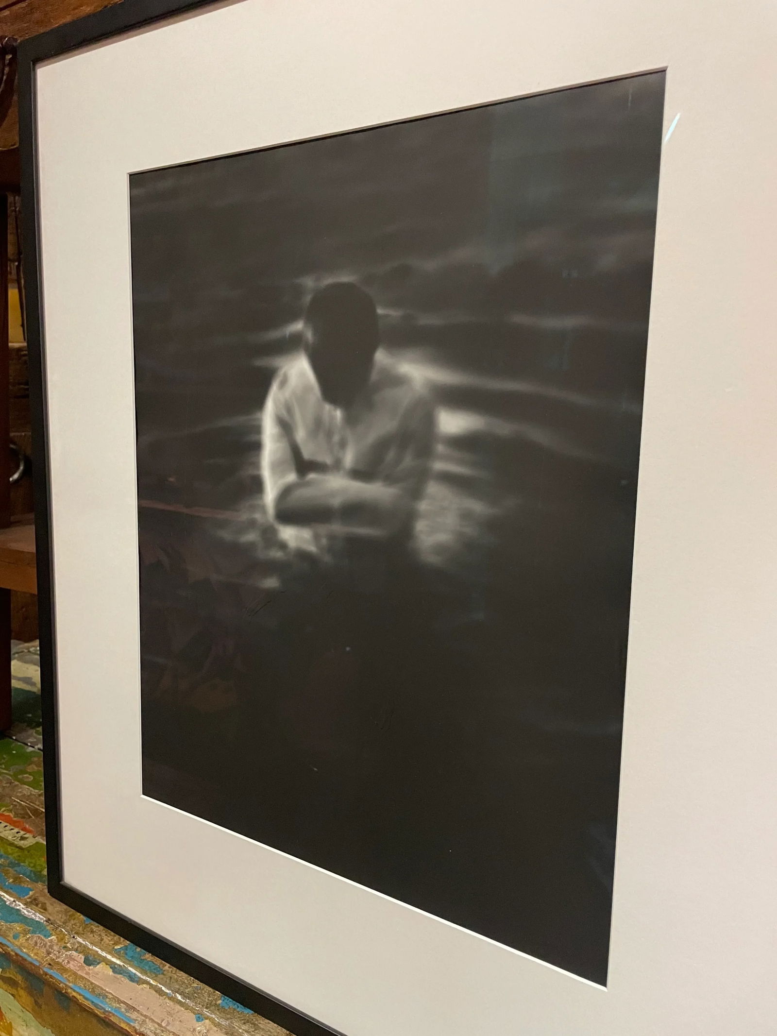 Contemporary Self-Portrait of Robert Stivers Black and White Photograph, Framed - 6