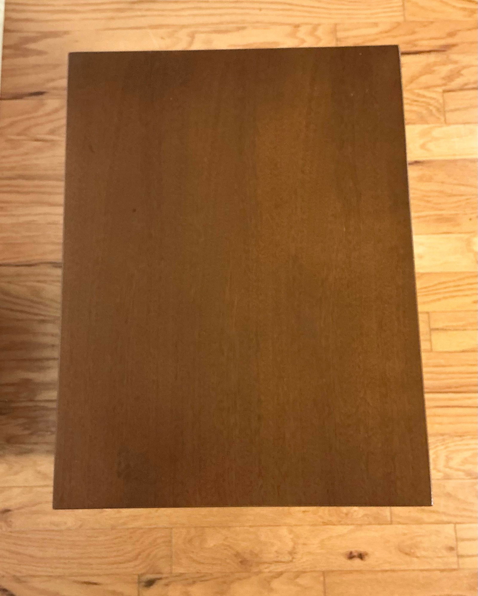 Mid 20th Century Modern Walnut Bassett Nightstand Brass + Black 2 Drawer - 9