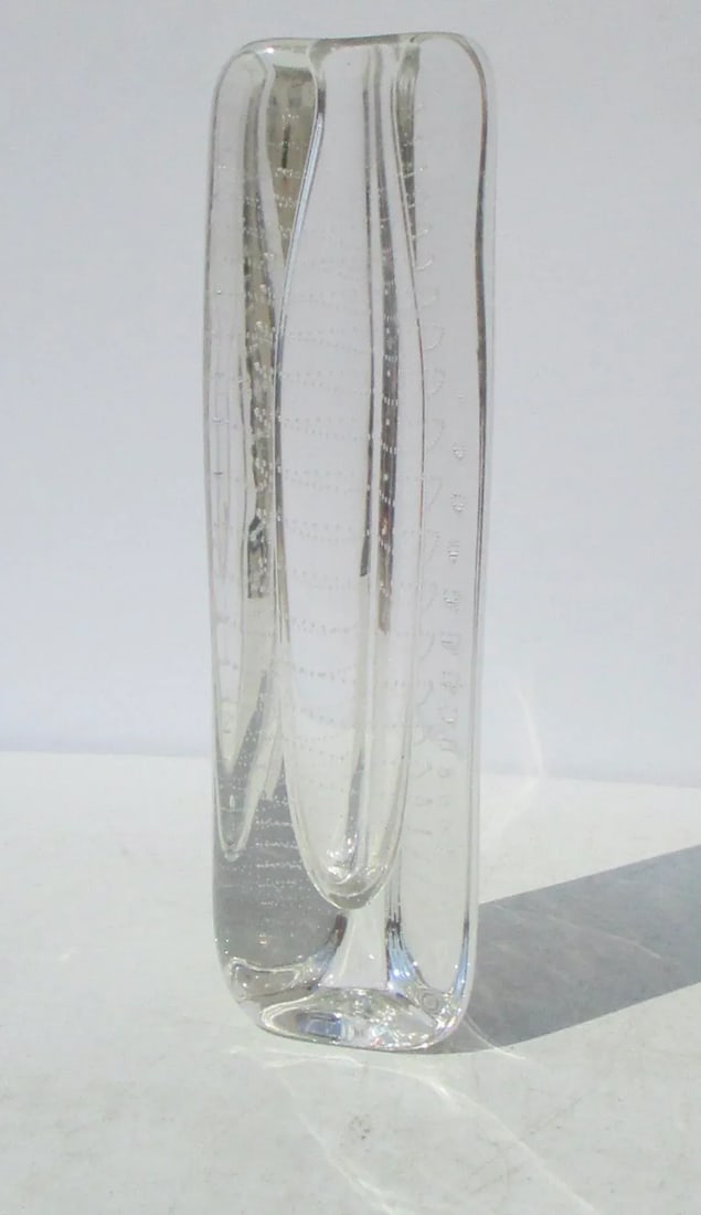Arts Glass Triangular Bud Vase - 4
