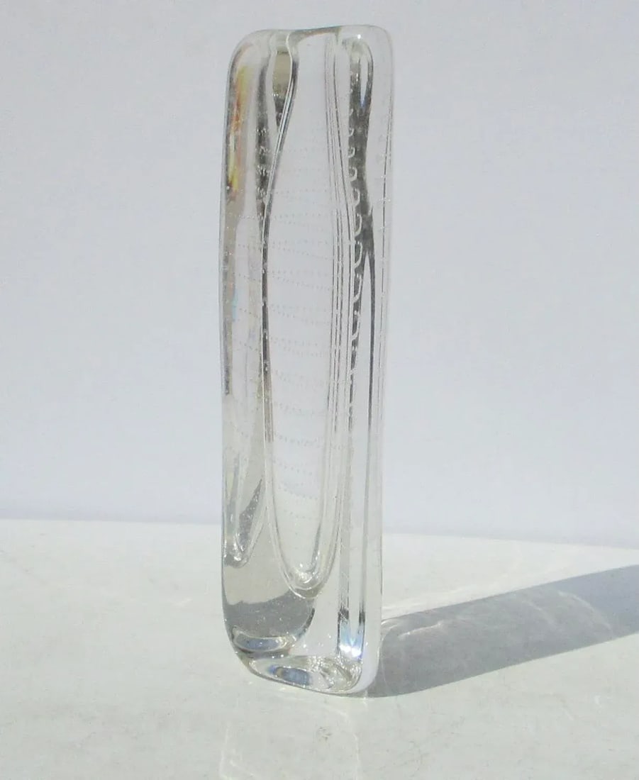 Arts Glass Triangular Bud Vase - 5