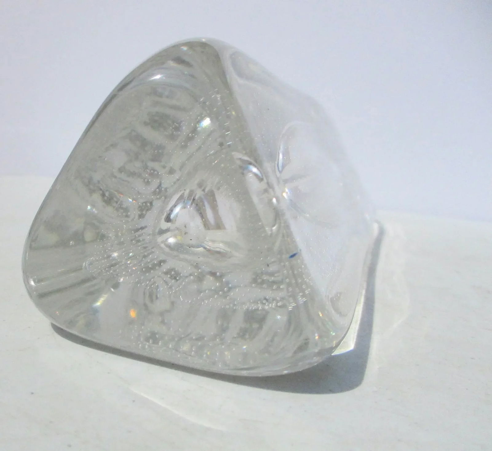 Arts Glass Triangular Bud Vase - 6