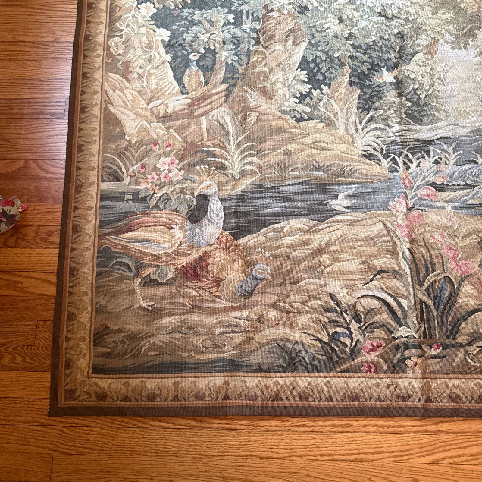 Beautiful Vintage Large Wool Tapestry Made for Ethan Allen - 3
