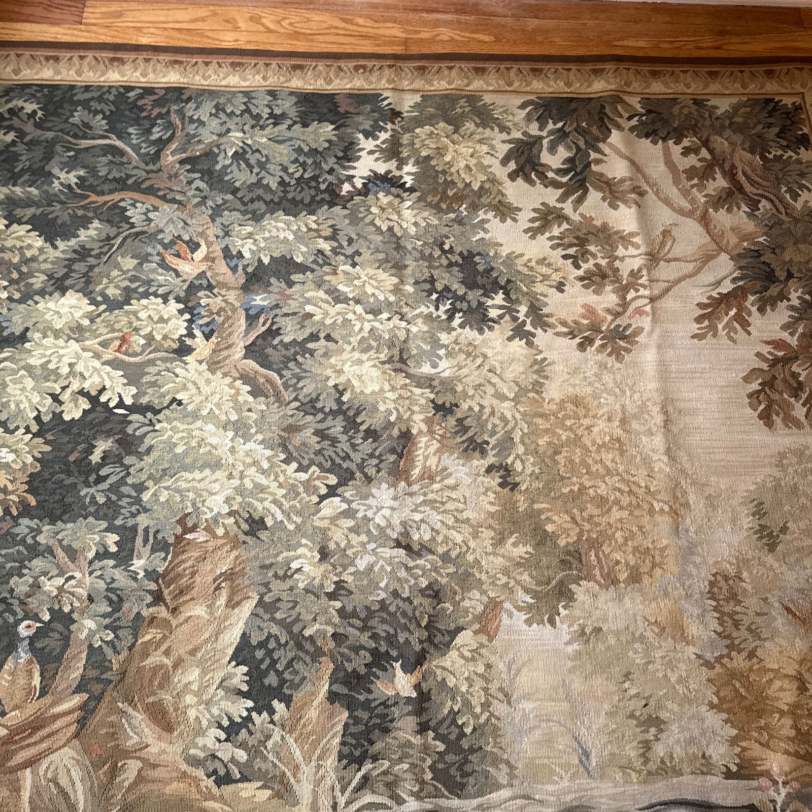 Beautiful Vintage Large Wool Tapestry Made for Ethan Allen - 6