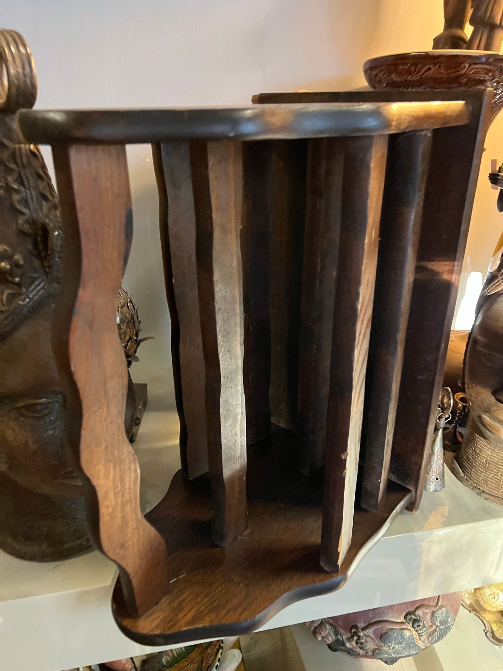 1970s Country Living Wooden Magazine Rack - 6