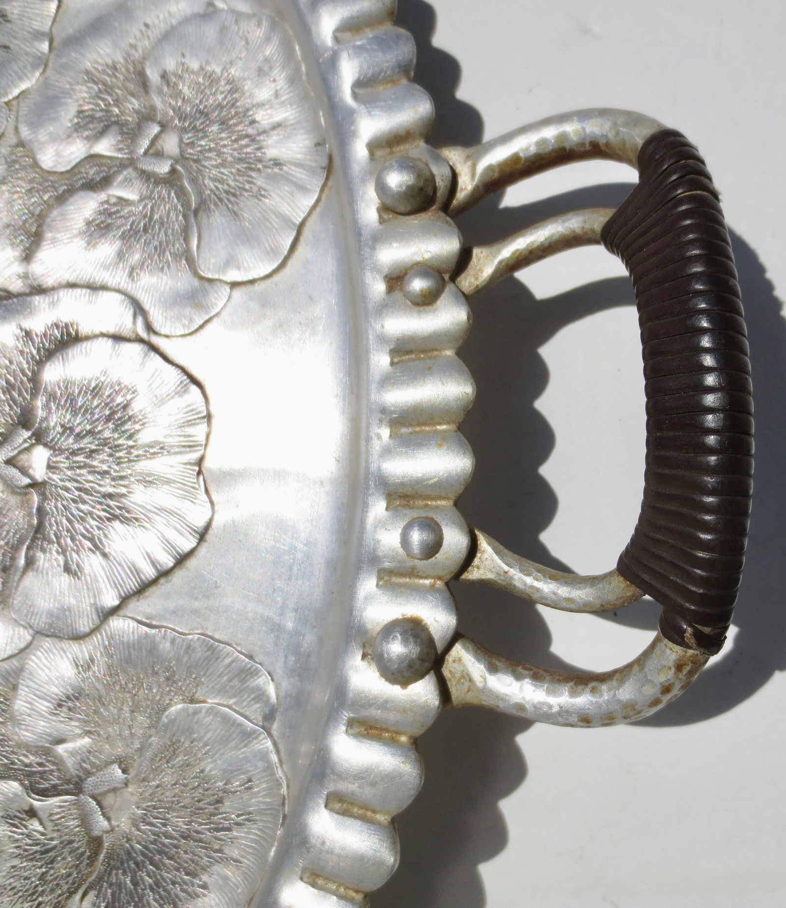 Hand Made Alimunim Tray Circa 40s by Continental - 3