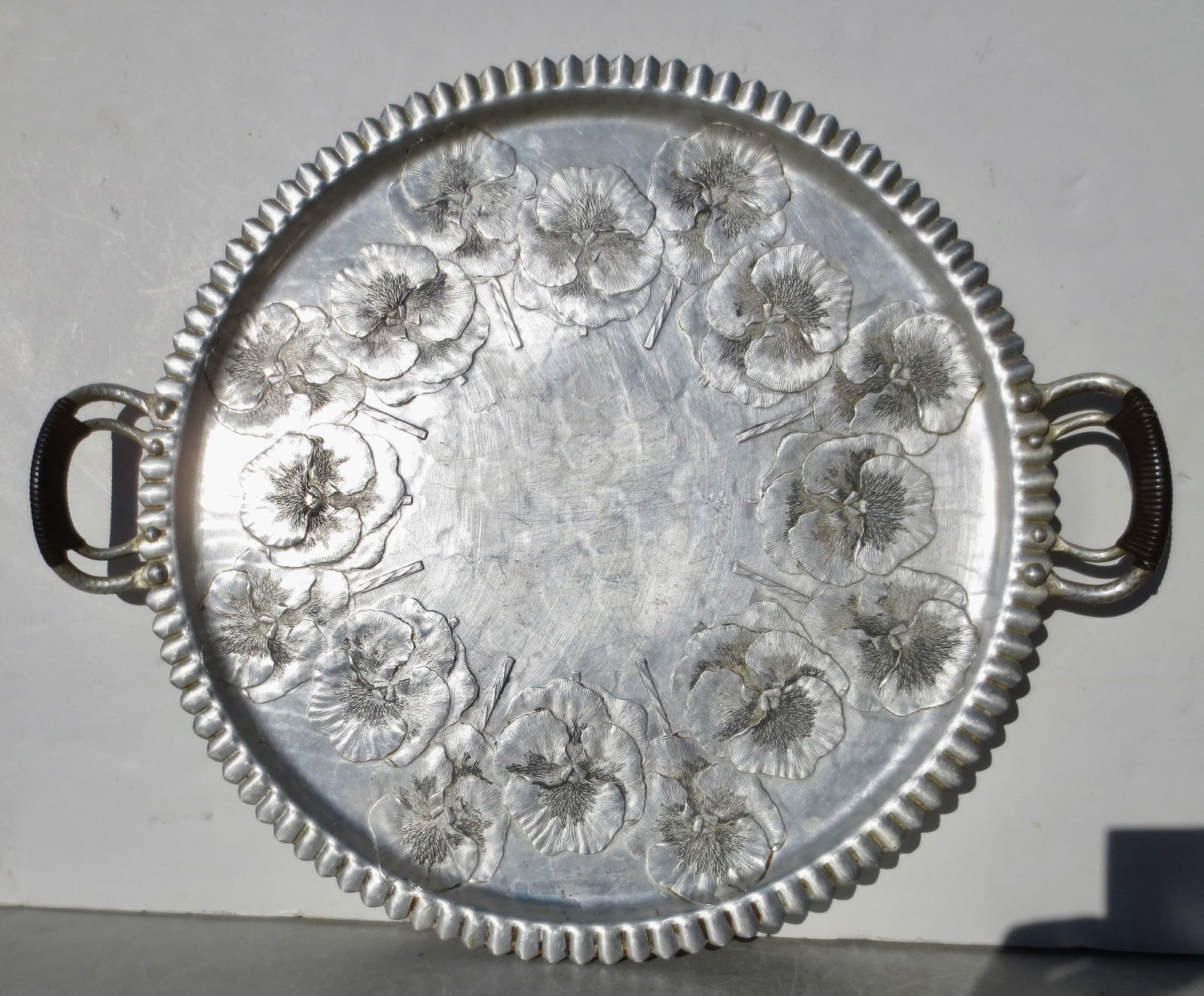 Hand Made Alimunim Tray Circa 40s by Continental - 5