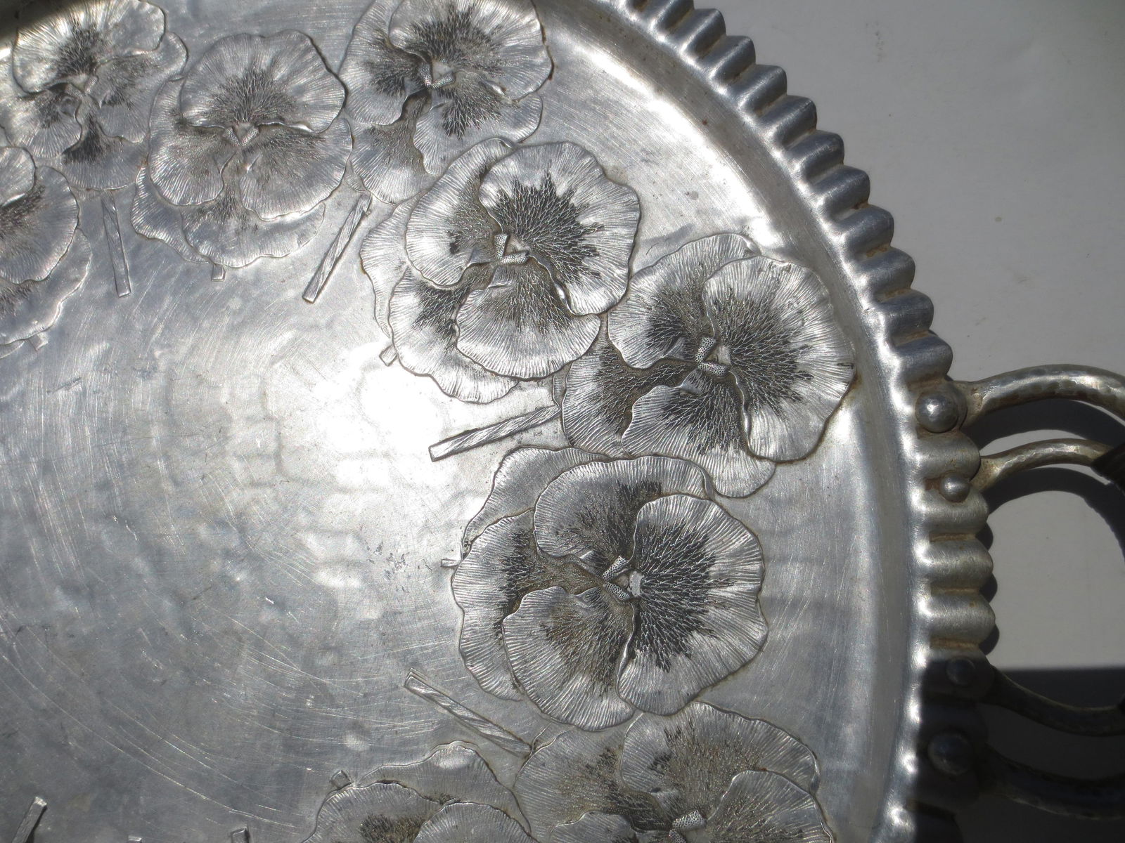 Hand Made Alimunim Tray Circa 40s by Continental - 6