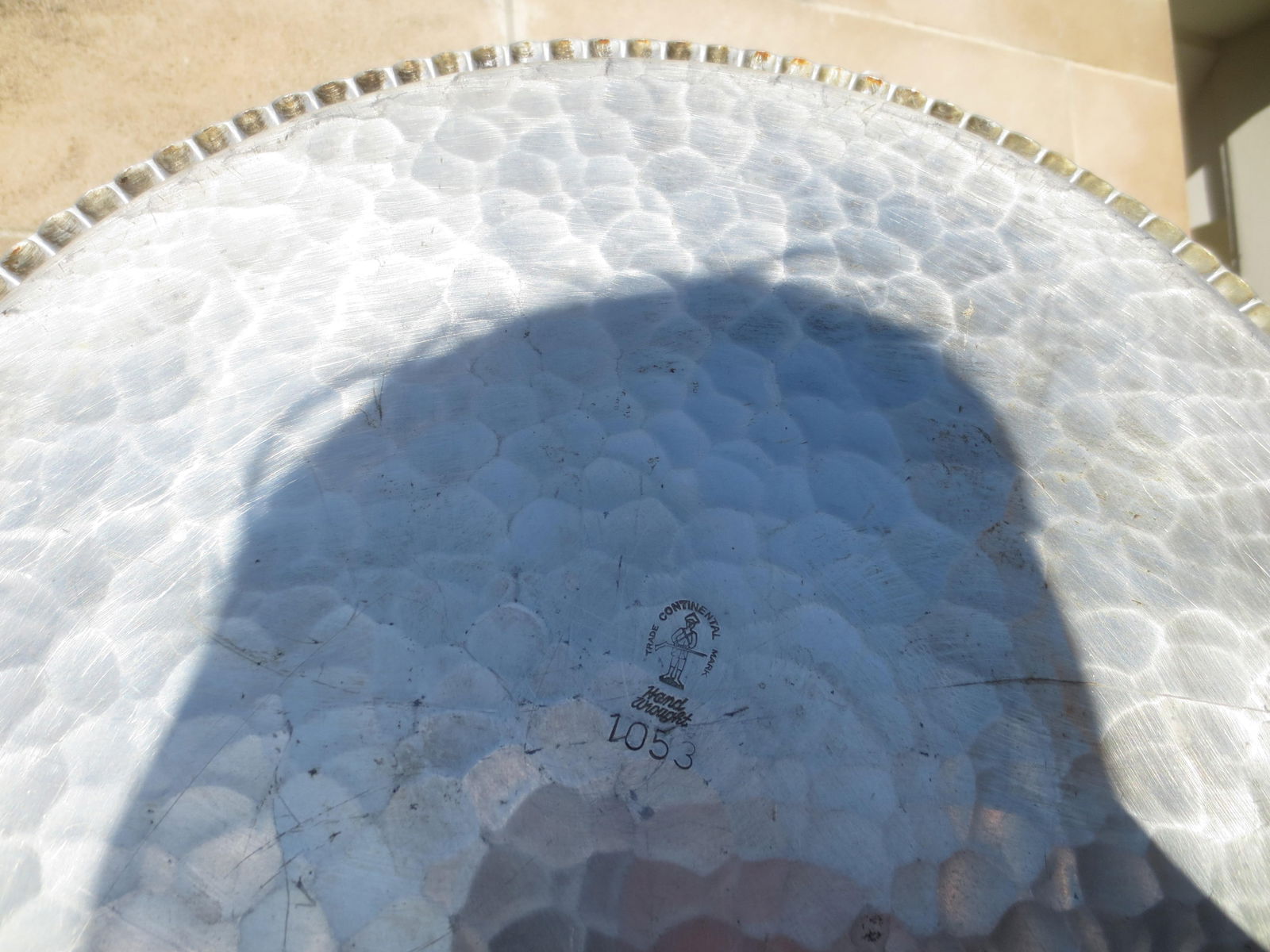 Hand Made Alimunim Tray Circa 40s by Continental - 9