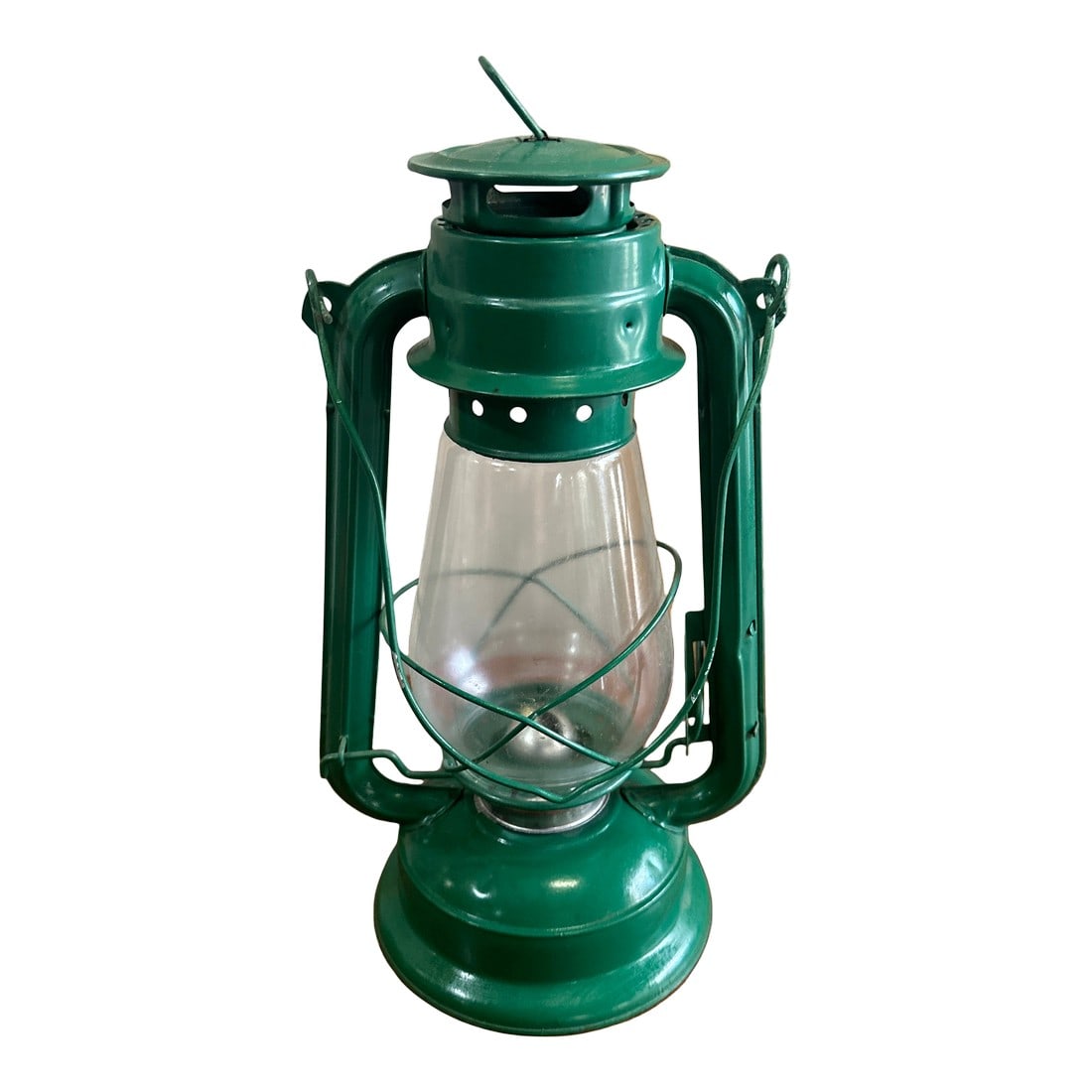 Vintage Green Industrial Style Lantern (1 of 8)
