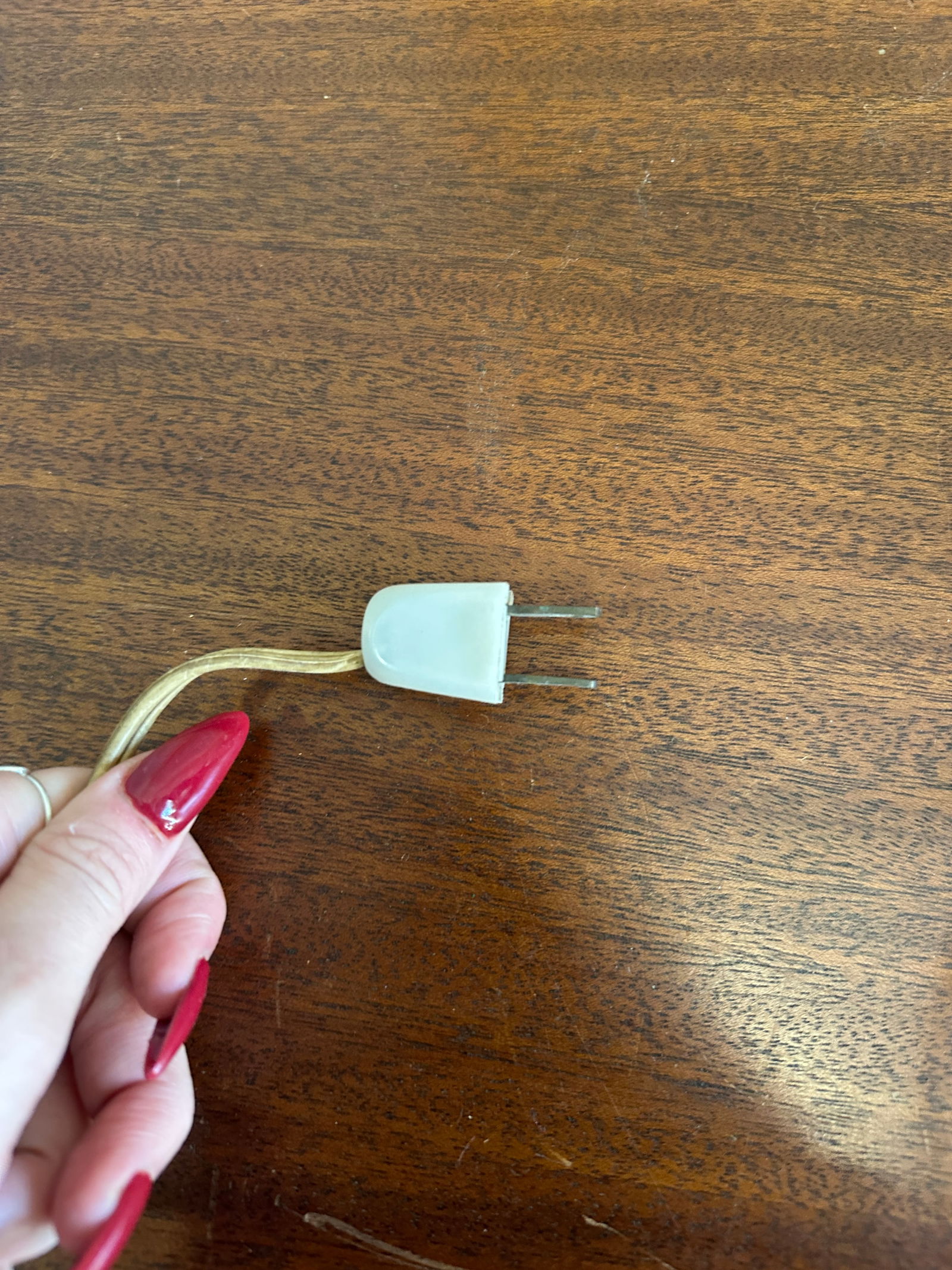 1970s Small Rustic Wooden Table Lamp - 5