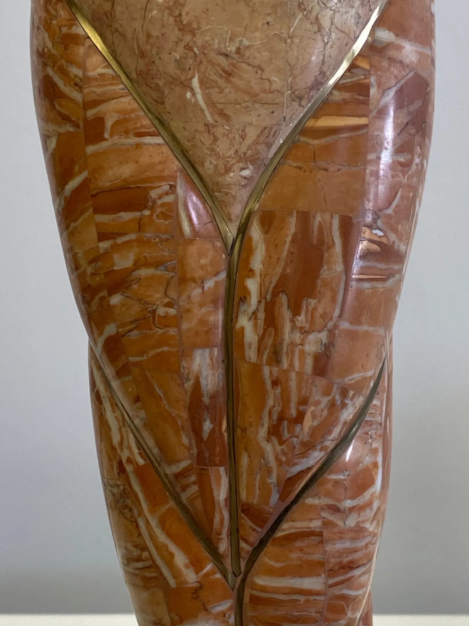 Tessellated Stone & Brass Bird Sculpture - 6