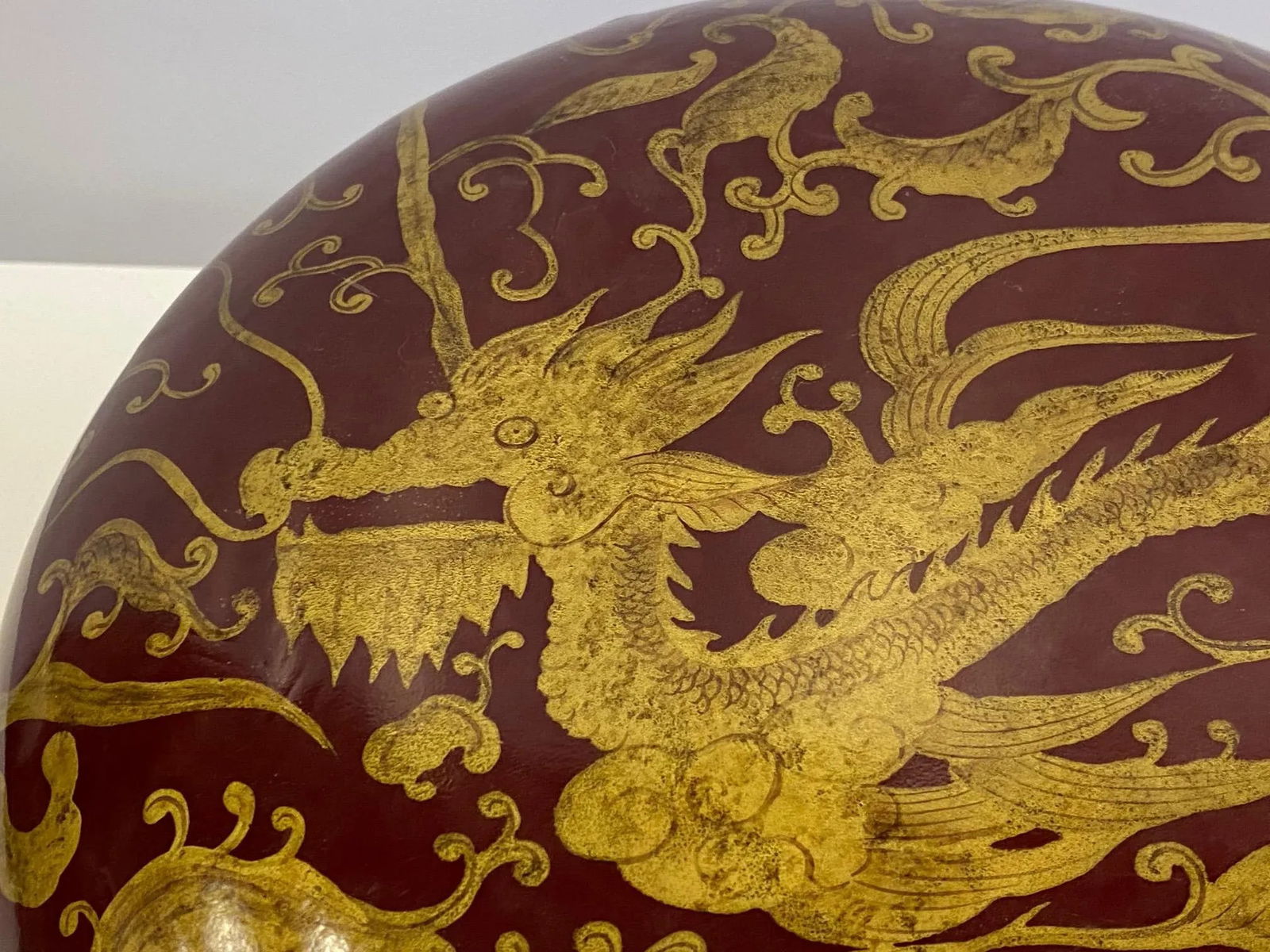 Maitland Smith Red Lacquer & Giltwood Box - 2