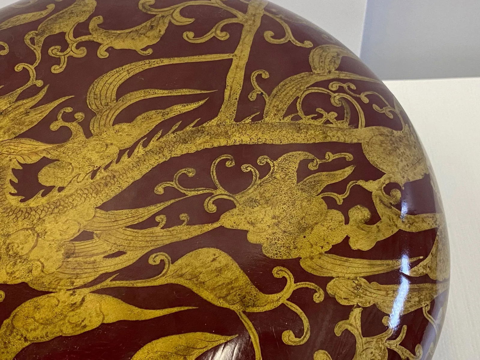 Maitland Smith Red Lacquer & Giltwood Box - 3