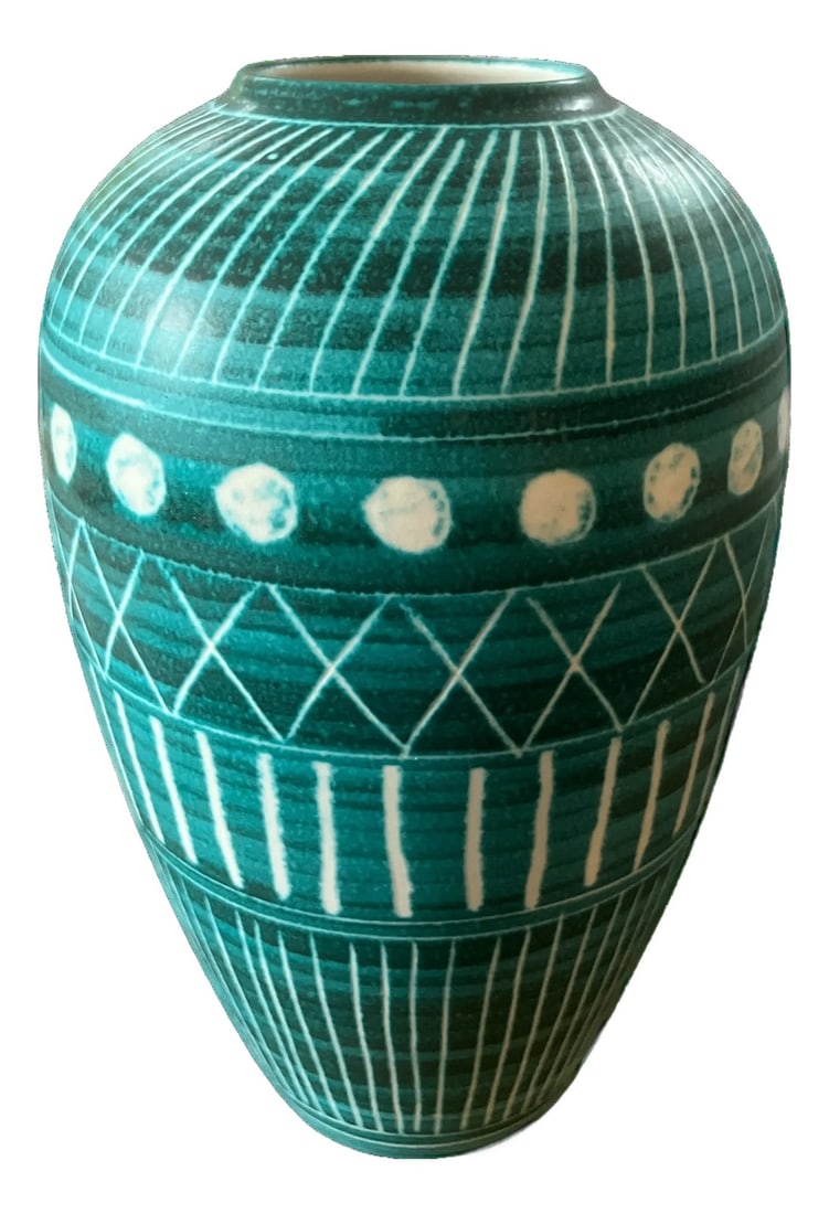 Aerin Calinda Tall Tapered Vase – Hand-Thrown Italian Pottery, New in Box 14"h X 9"w (1 of 9)