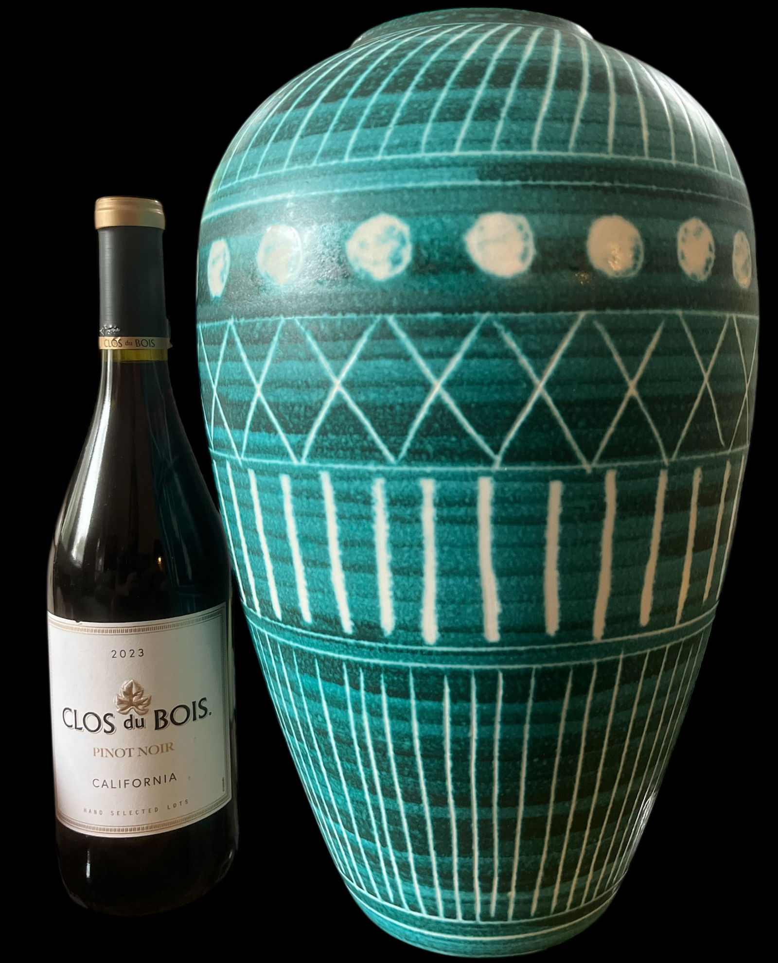 Aerin Calinda Tall Tapered Vase – Hand-Thrown Italian Pottery, New in Box 14"h X 9"w - 3