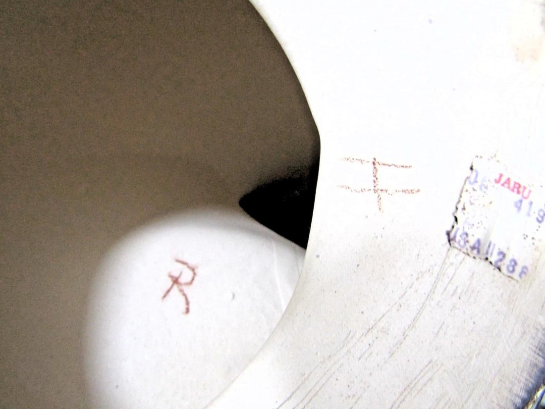 Rare Jaru 1970s 18k Gold Pottery Modernist Nude Woman Dancer Sculpture Signed 18.5" Tall - 13