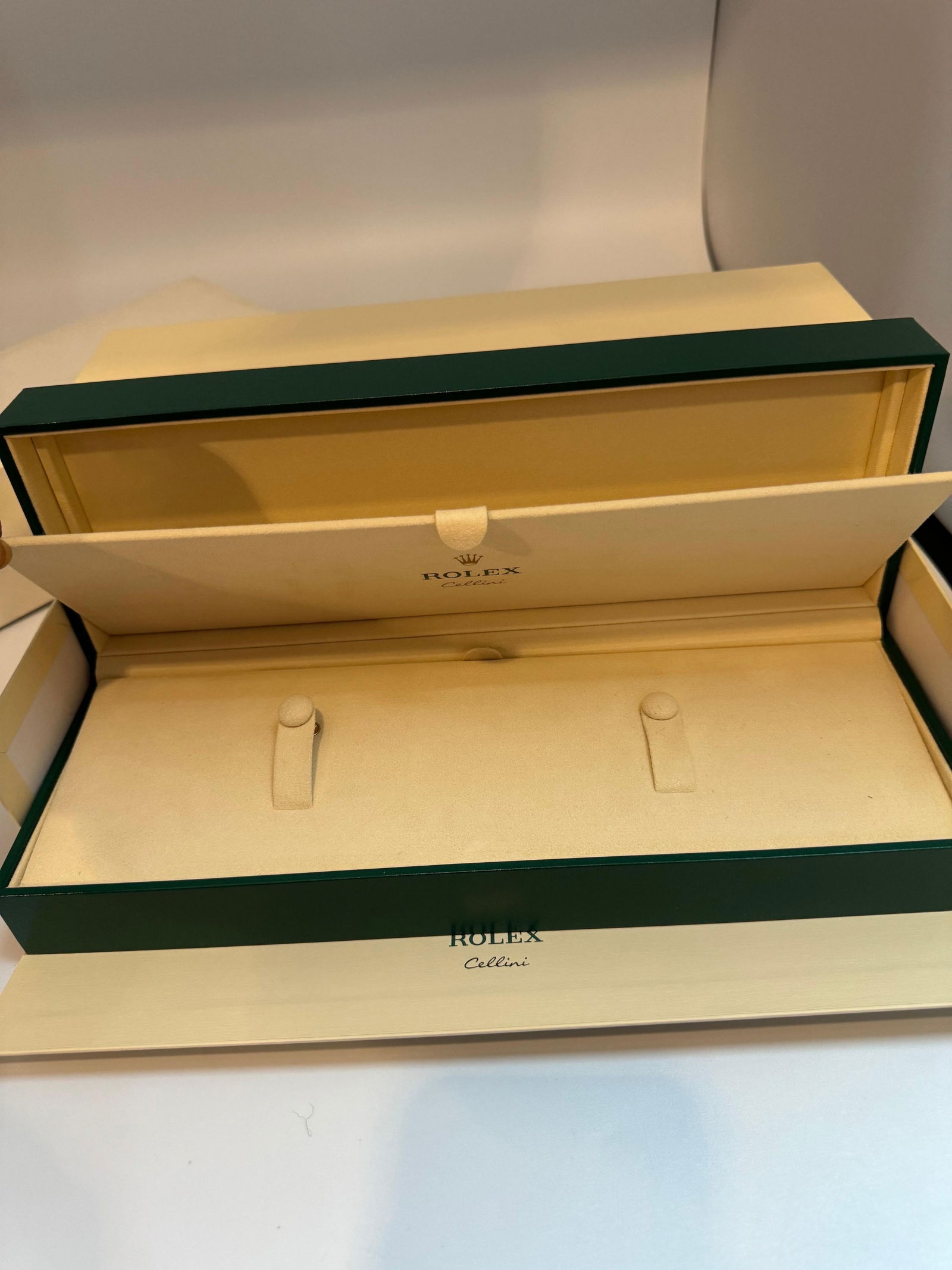 Rolex Watch Box, New Creme Empty Acs. ROLEX watch case box CELLINI Brand New - 3