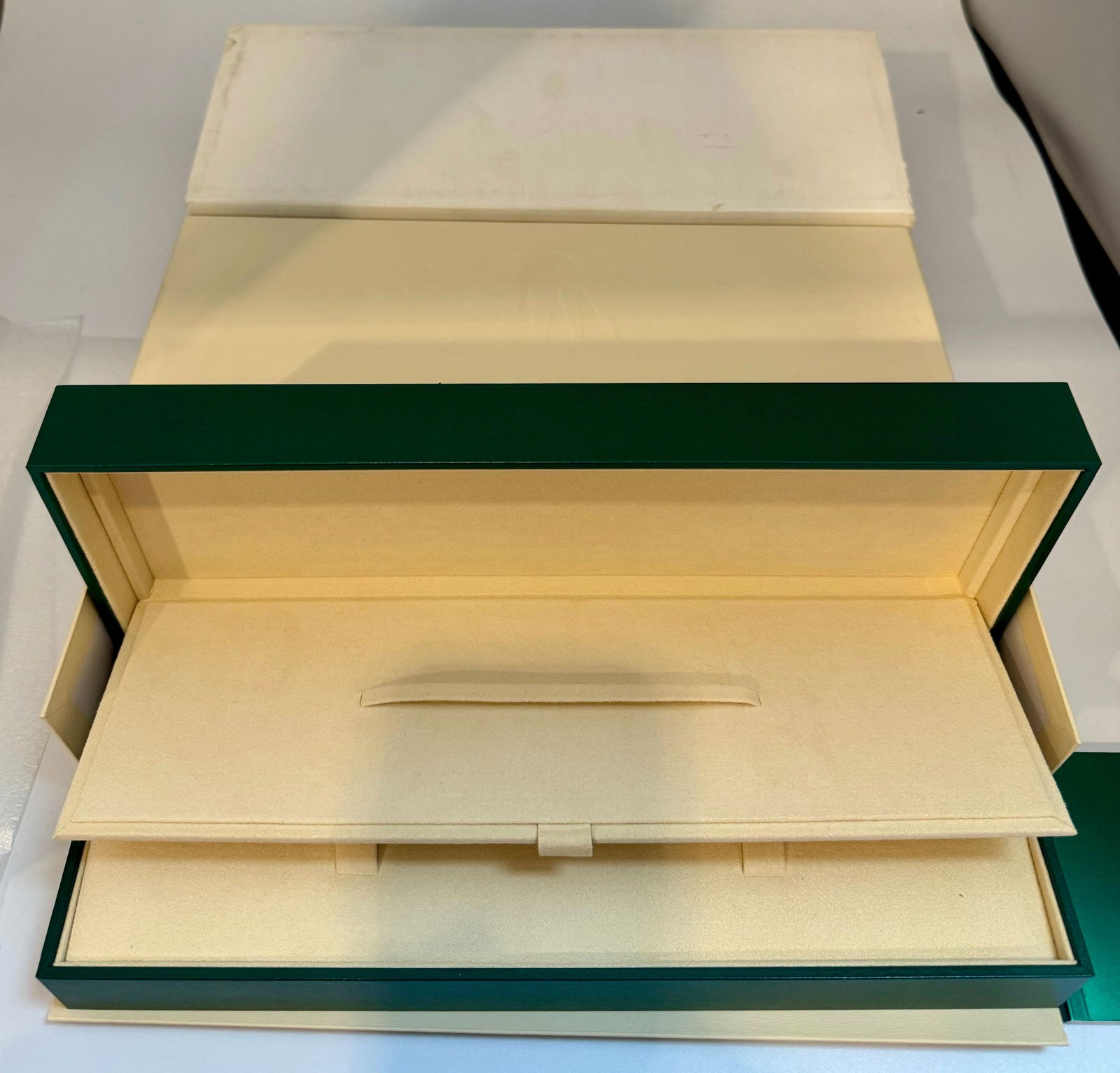Rolex Watch Box, New Creme Empty Acs. ROLEX watch case box CELLINI Brand New - 4