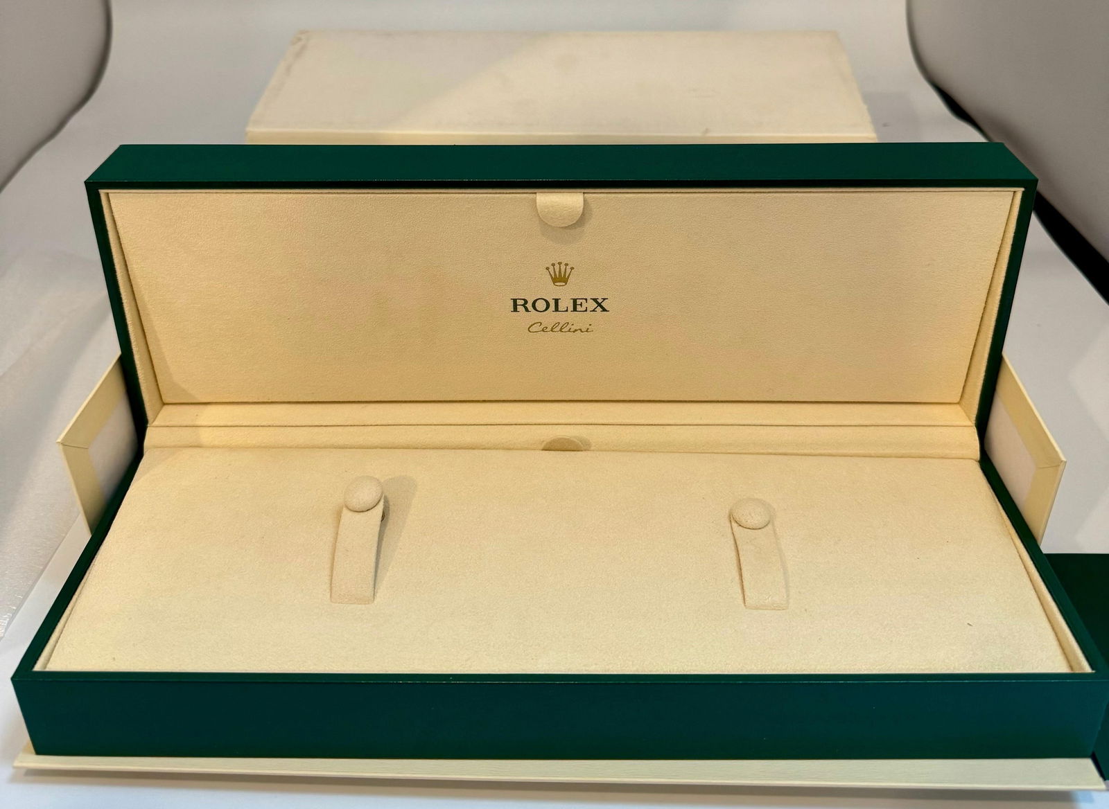 Rolex Watch Box, New Creme Empty Acs. ROLEX watch case box CELLINI Brand New - 7