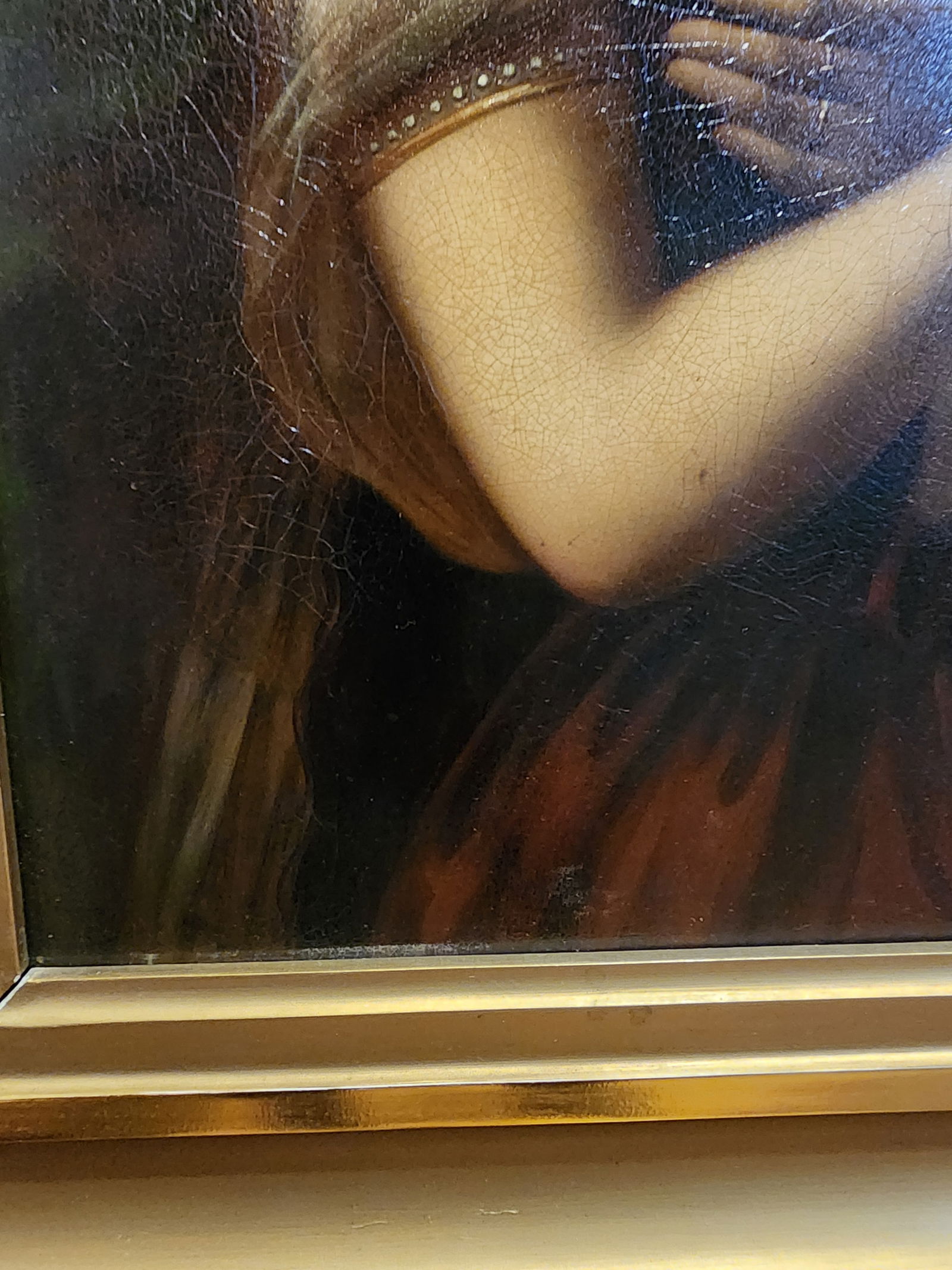 Antique Oil on Copper Painting, "The Daughter of Jephta Haal" - 7