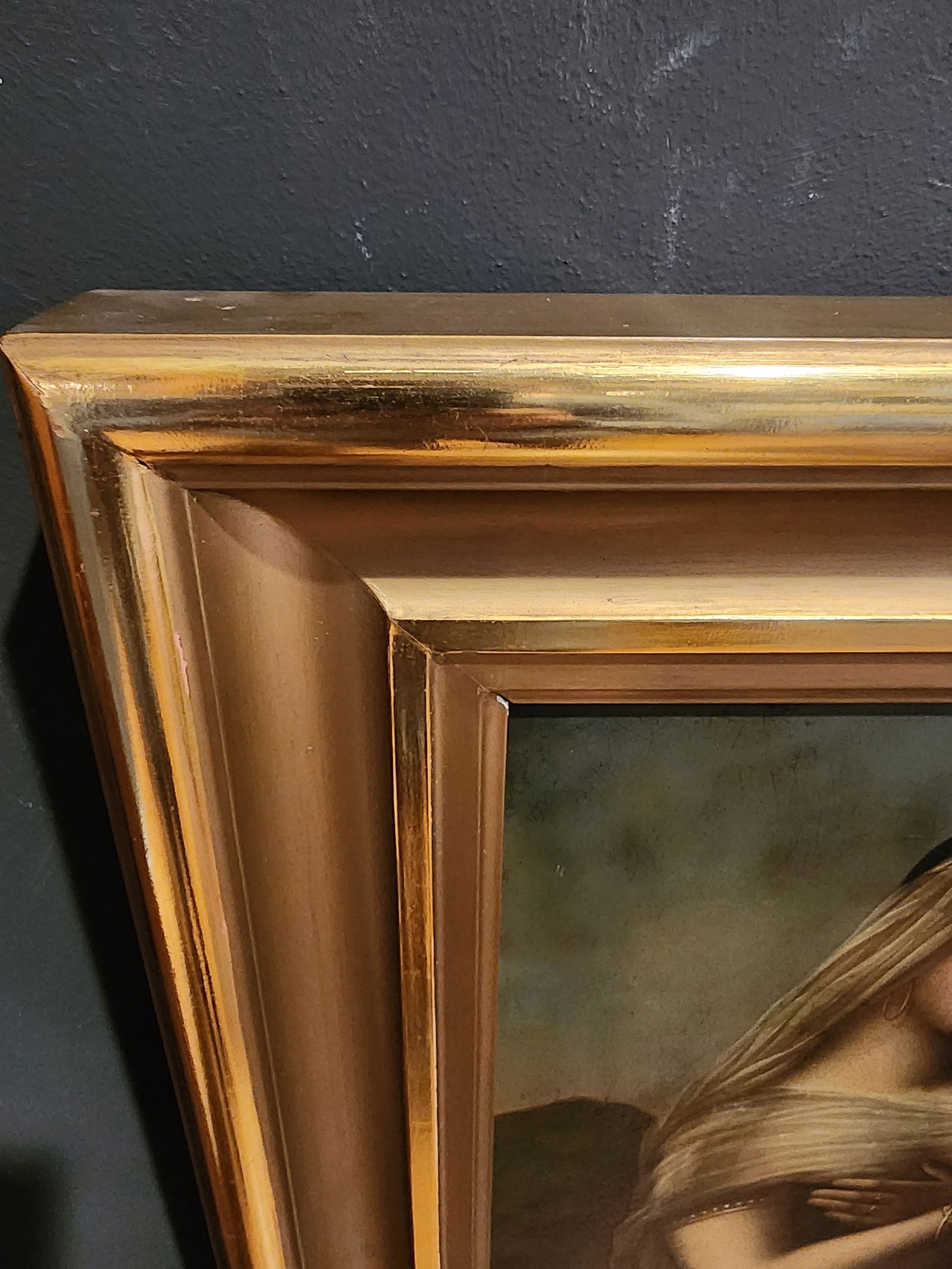 Antique Oil on Copper Painting, "The Daughter of Jephta Haal" - 8